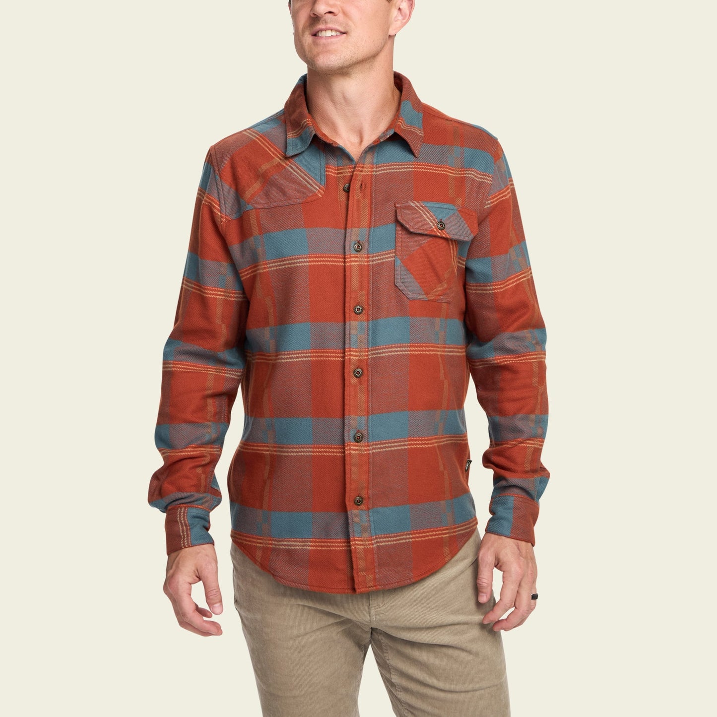 Harker's Flannel - Backdrop Plaid : Terracotta - View 4