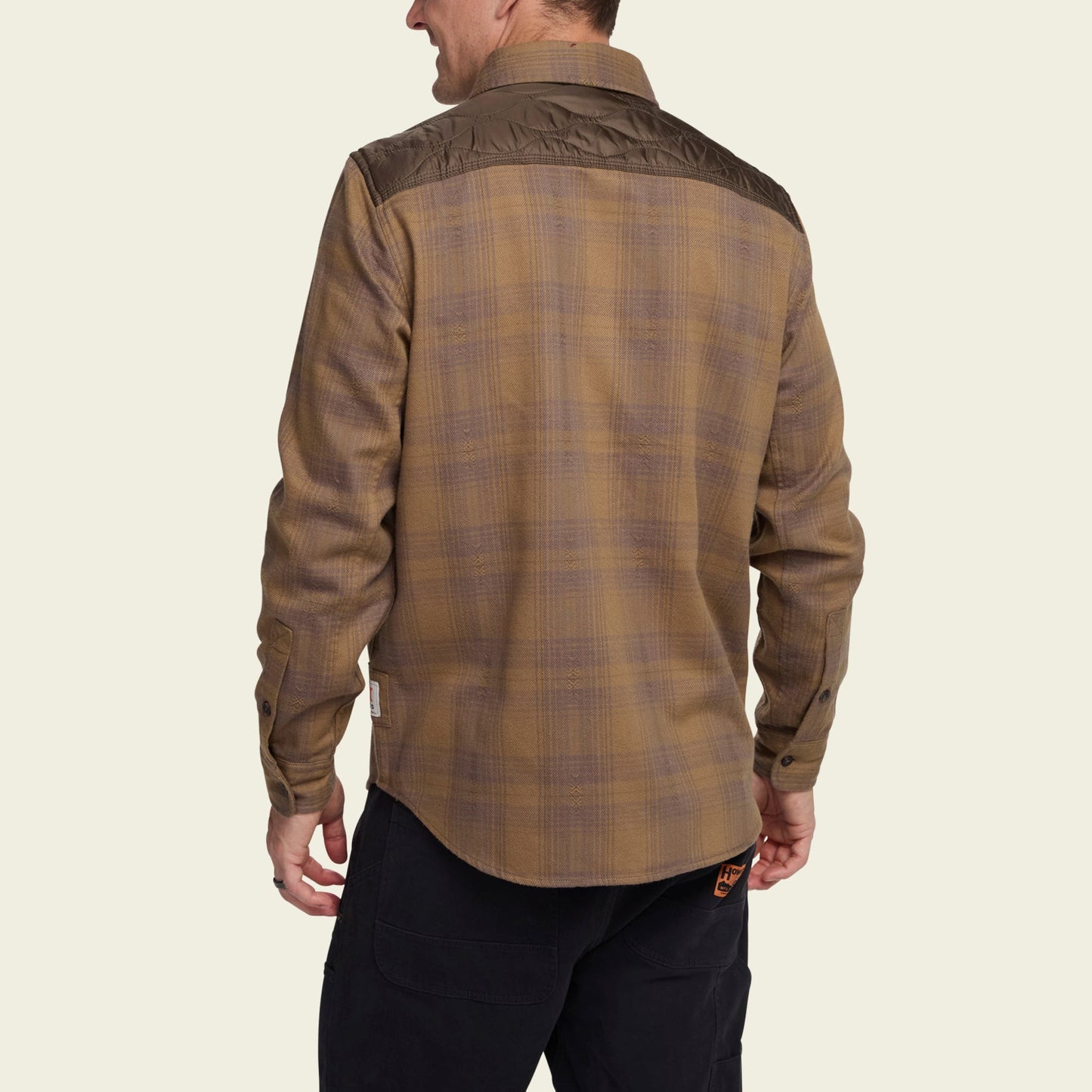 Quintana Quilted Flannel - Big Barrett Plaid : Swamp - View 4