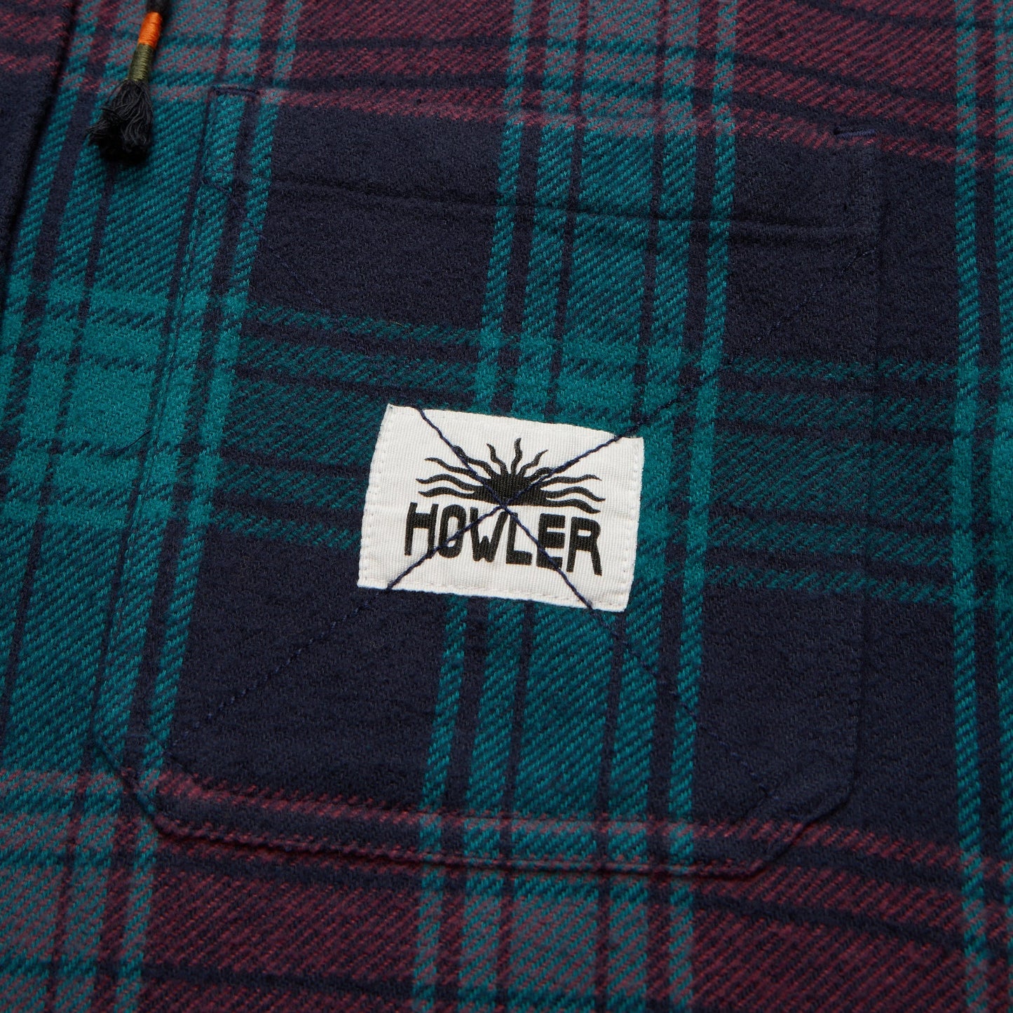 Salvo Hooded Blanket Flannel - Mesa Plaid : Midnight - View 7