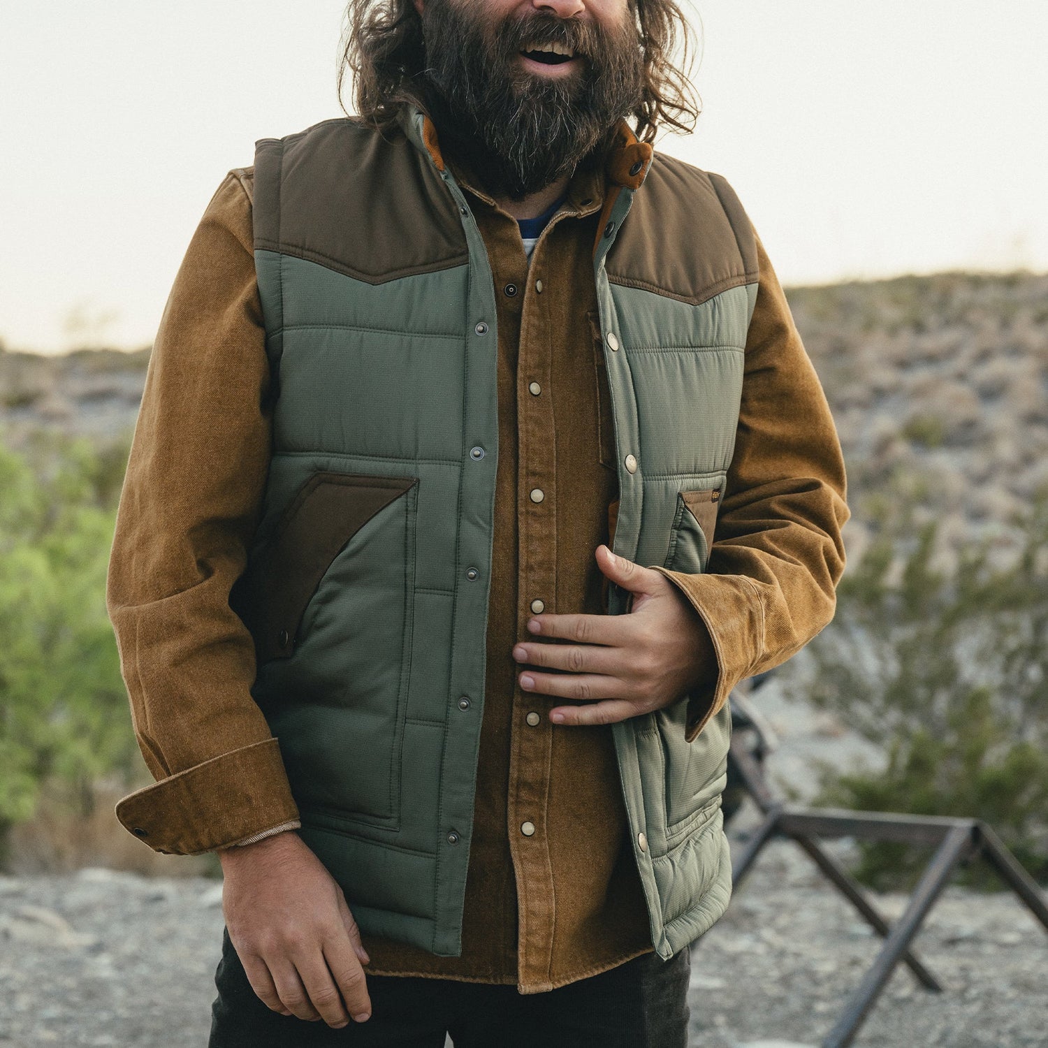 Rounder Vest - Oregano / Cocoa - View 7