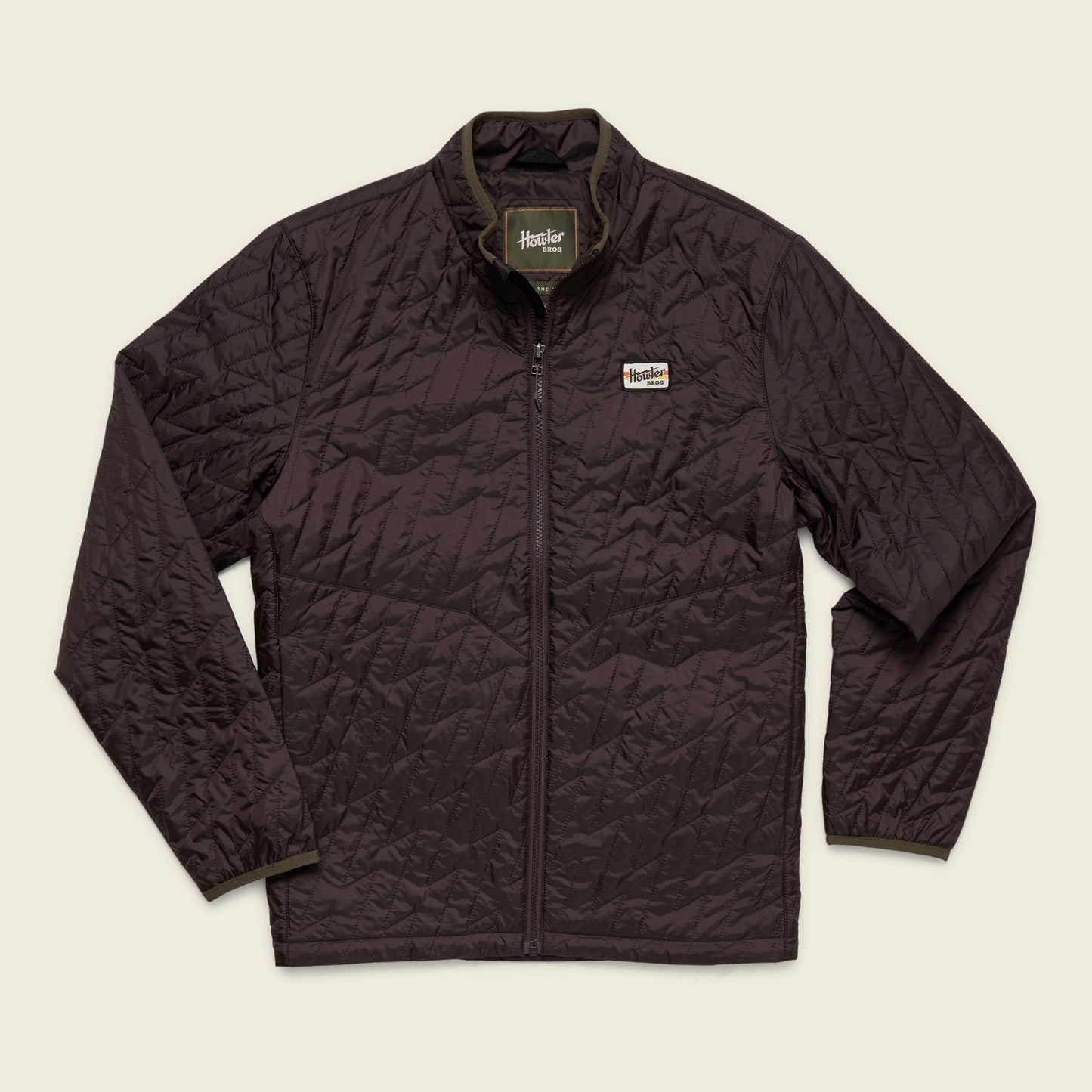 Voltage Quilted Jacket - Bark - View 1