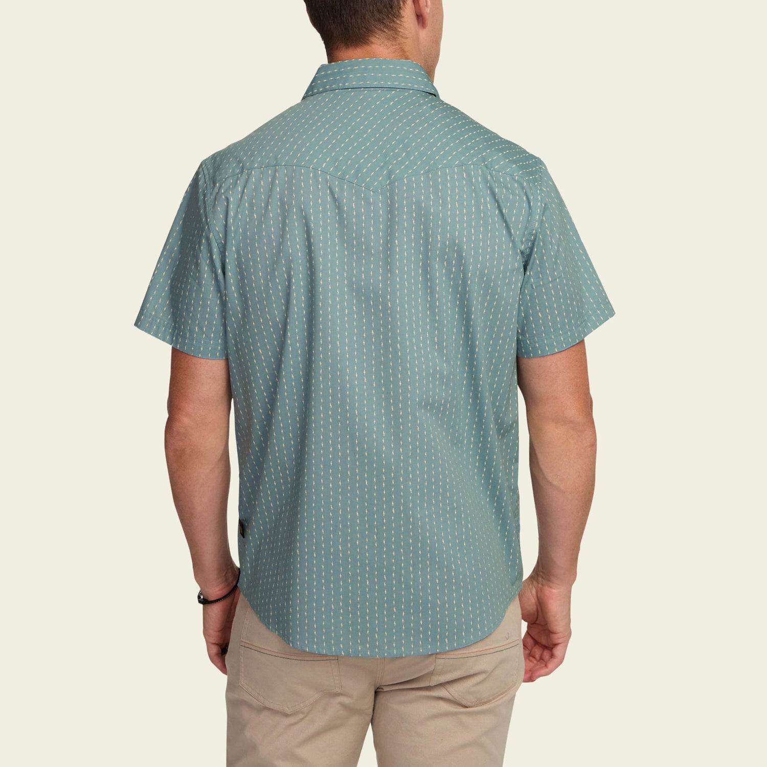H Bar B Snapshirt - Power Lines : Smoke Blue - View 5