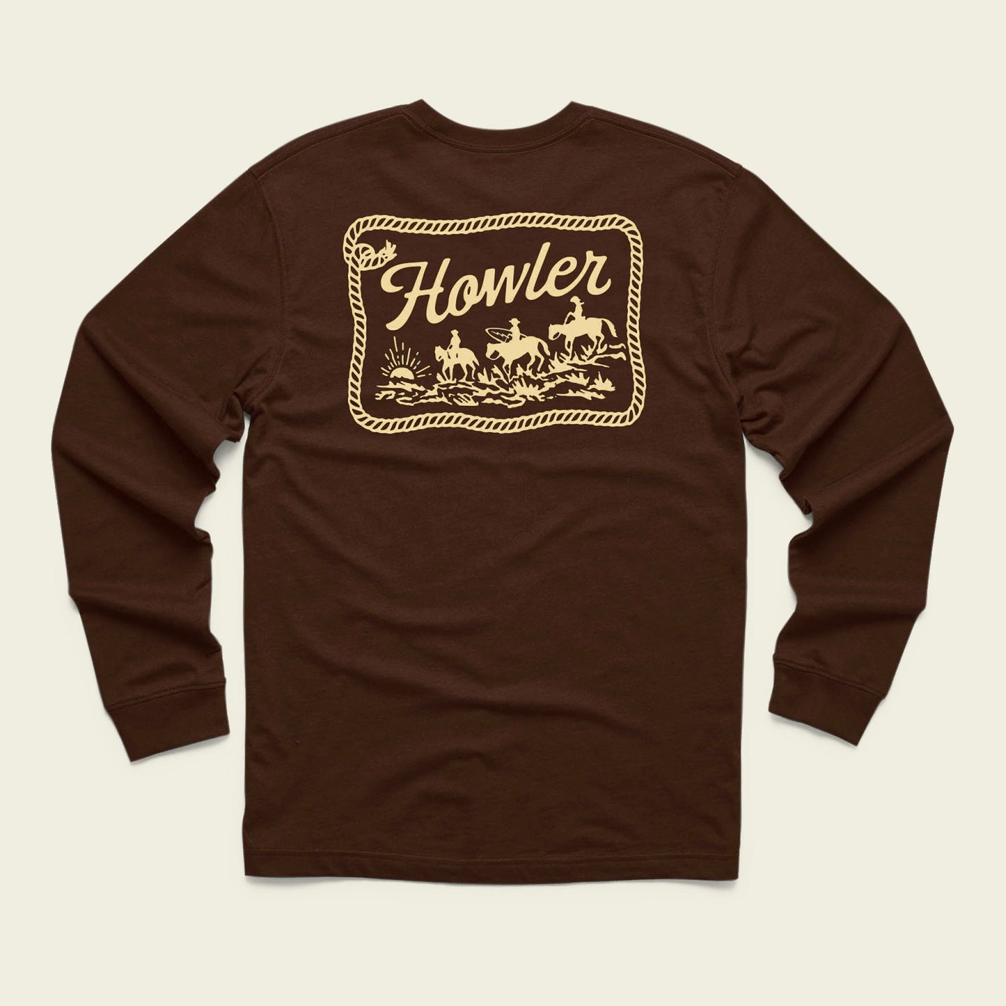 Howler Posse Longsleeve Cotton T-Shirt - View 2