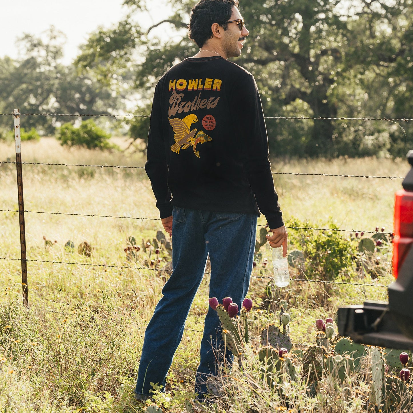 Osprey Prey Longsleeve Cotton T-Shirt - Black - View 2