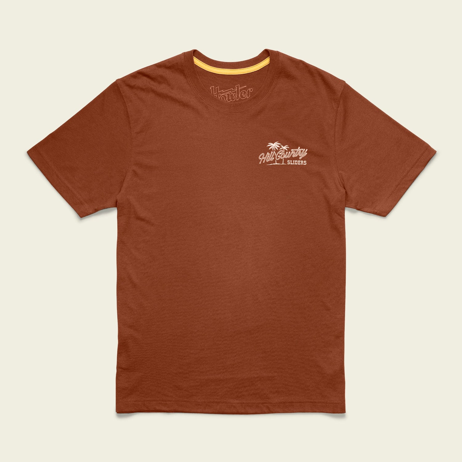 HCS Inland Surf Club Cotton T-Shirt - Caramel - View 3