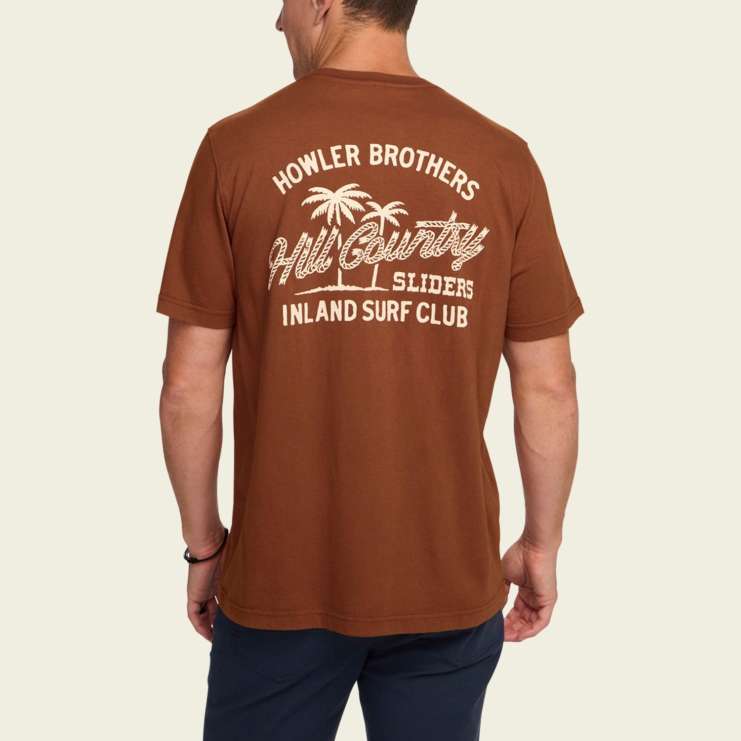 HCS Inland Surf Club Cotton T-Shirt - Caramel - View 5