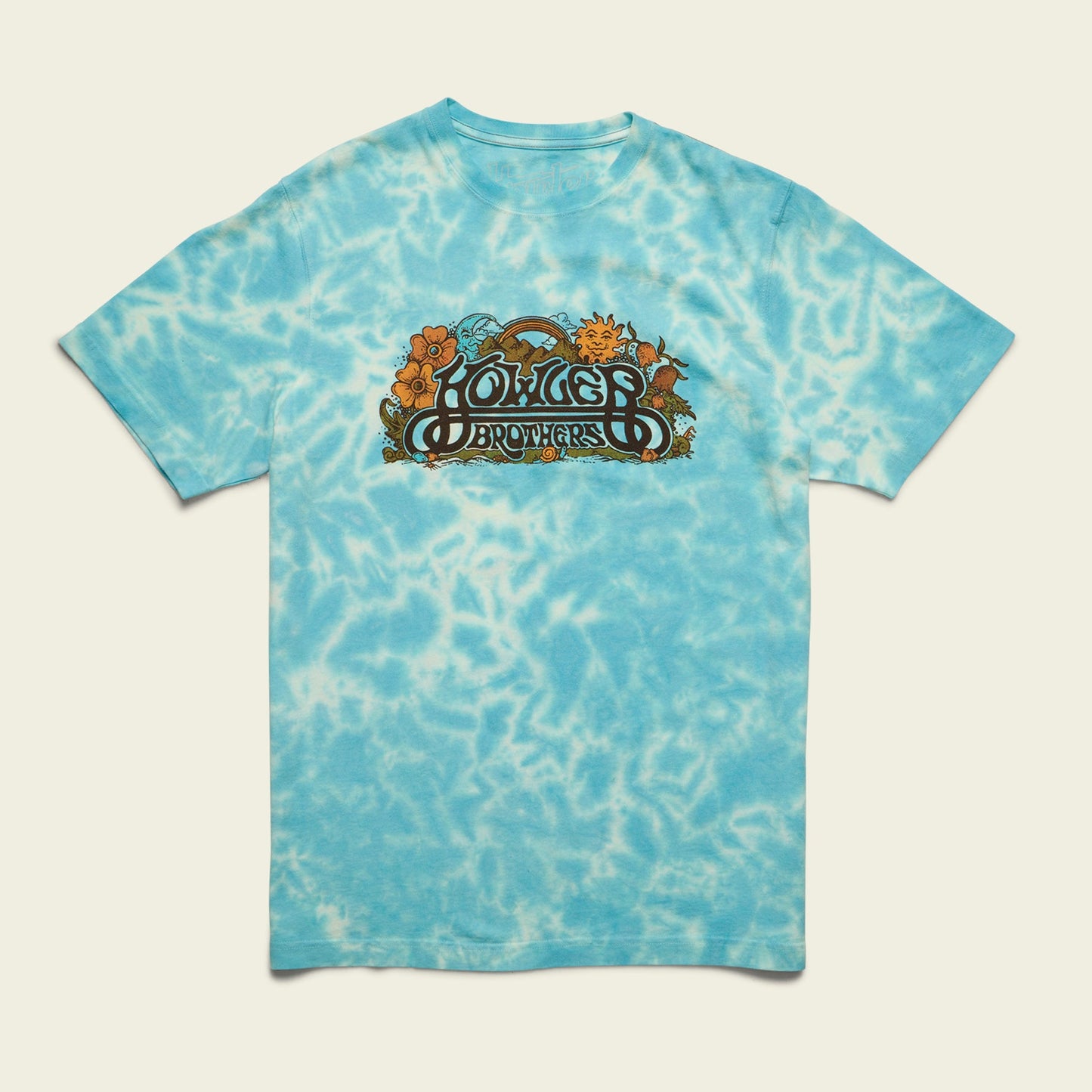 Verdant Valley Cotton T-Shirt - Sky Dye - View 1