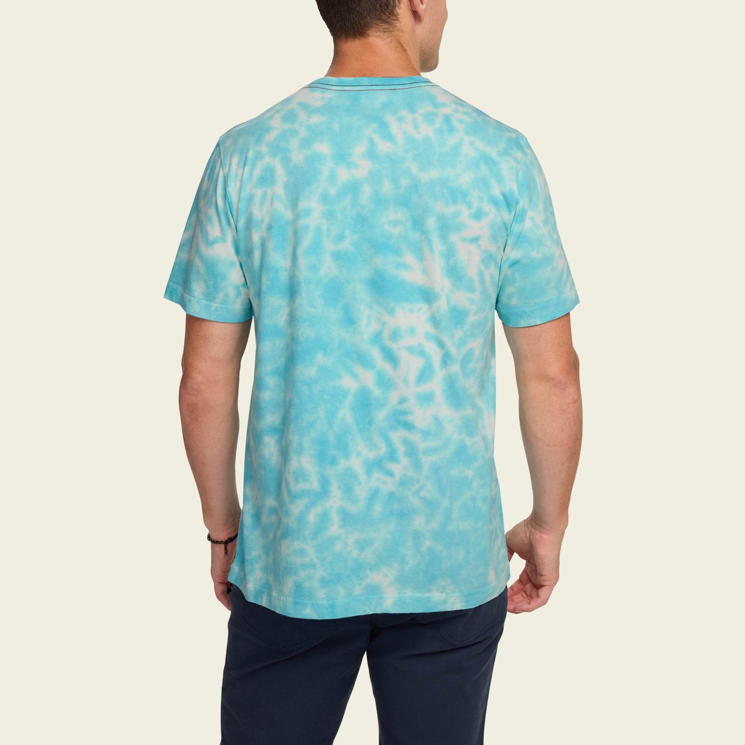 Verdant Valley Cotton T-Shirt - Sky Dye - View 4
