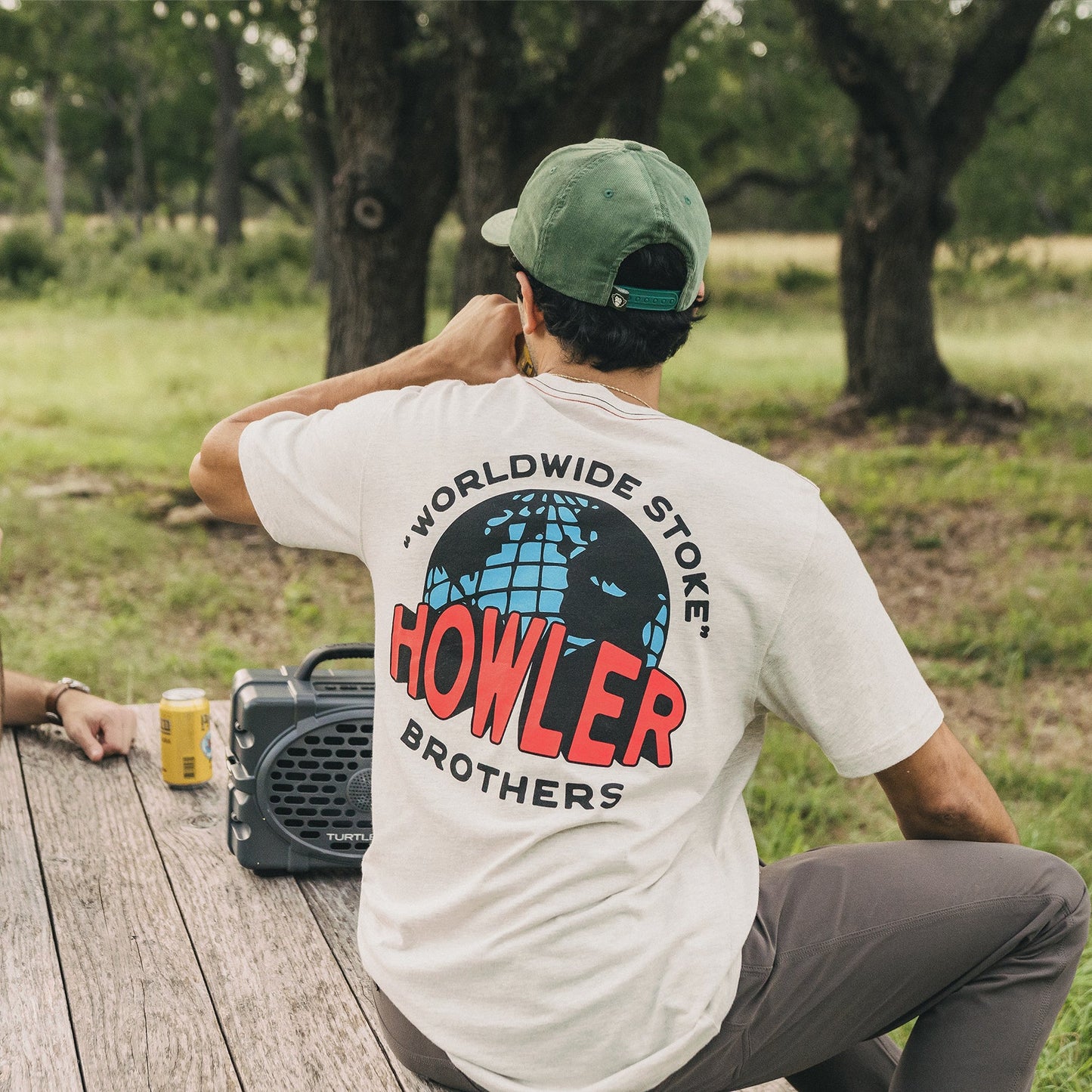 Worldwide Howler Cotton T-Shirt - Grey Heather - View 2