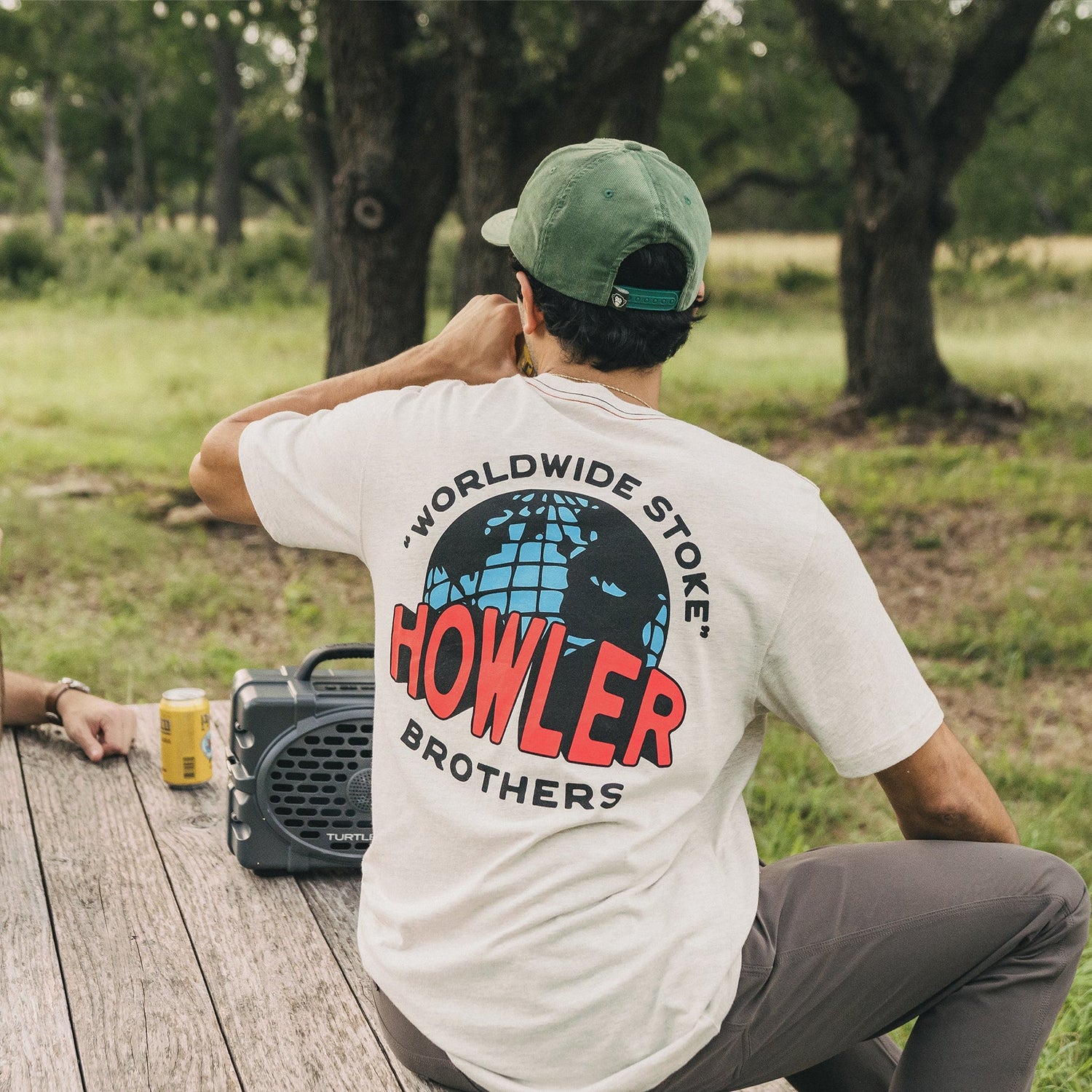 Worldwide Howler Cotton T-Shirt - Grey Heather