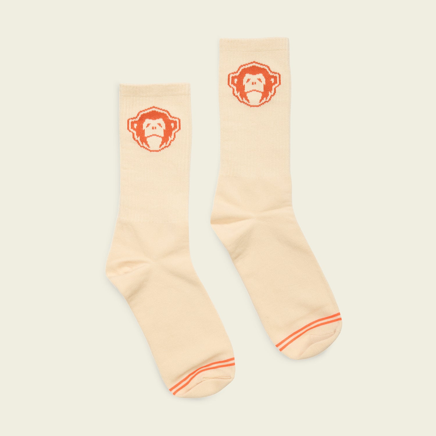 El Mono Socks - Sand / Orange