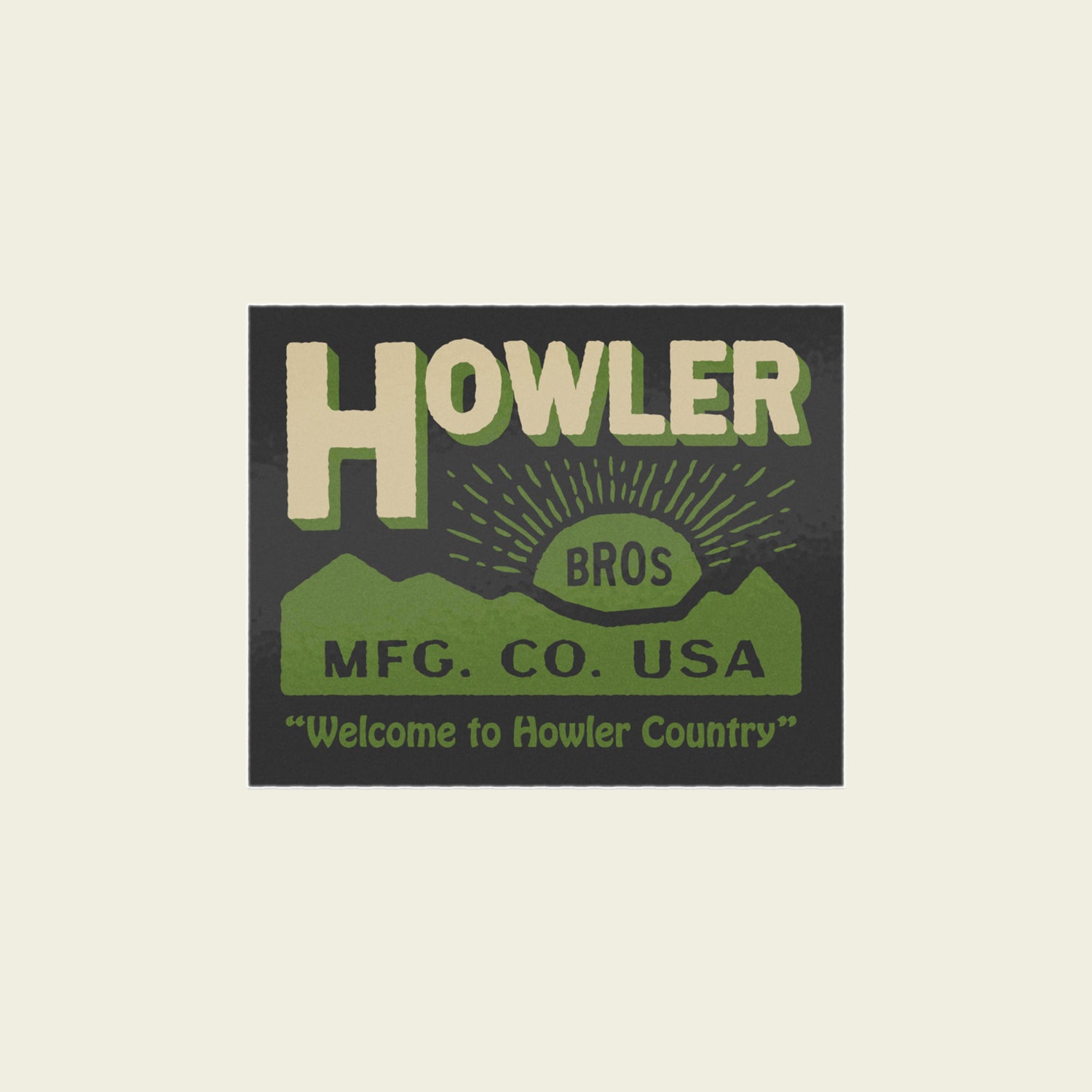 HB Mfg. Co. Sticker