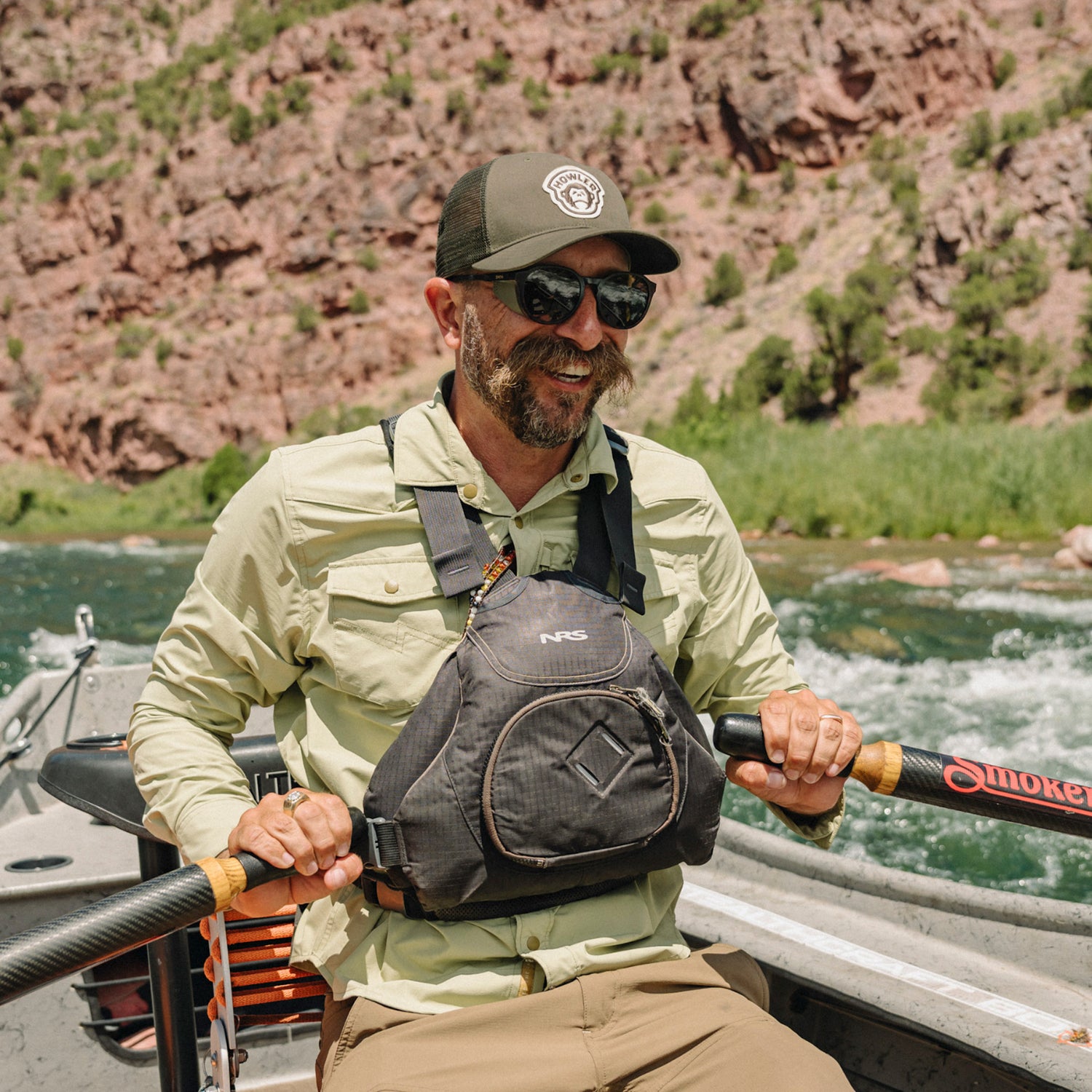 El Mono Badge Standard Hat - Rifle Green