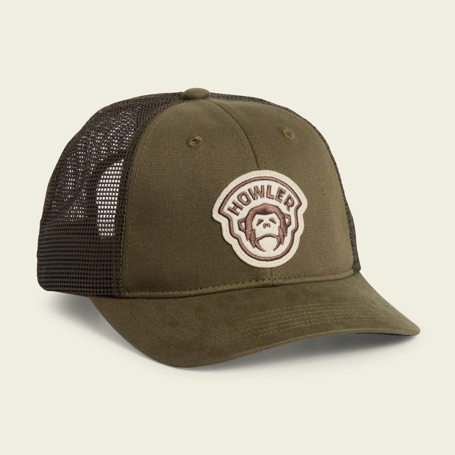 El Mono Badge Standard Hat - Rifle Green