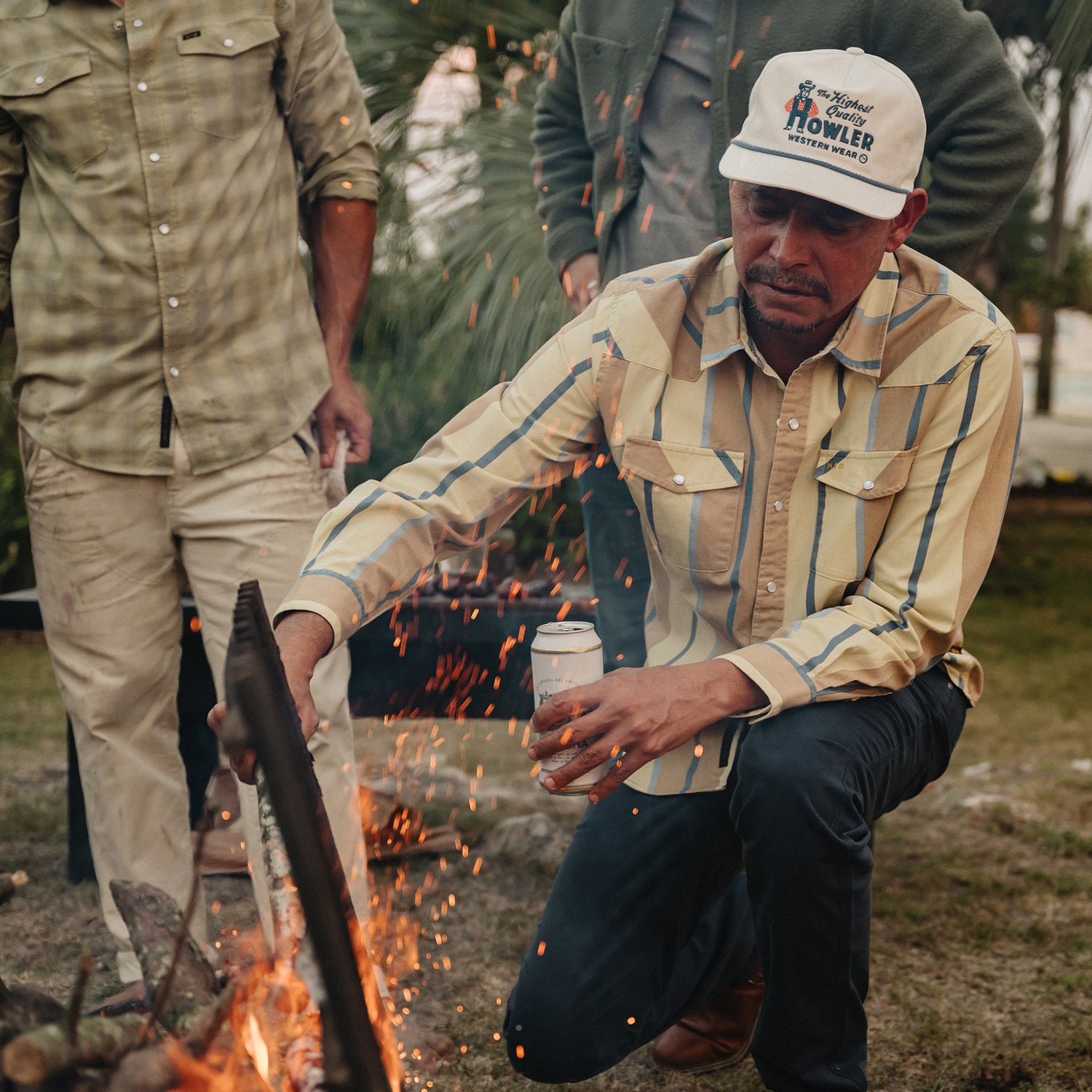 Howler Western Wear Snapback - Bone