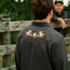 Crosscut Deluxe Snapshirt - Orange Blossoms : Antique Black