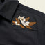 Crosscut Deluxe Snapshirt - Orange Blossoms : Antique Black