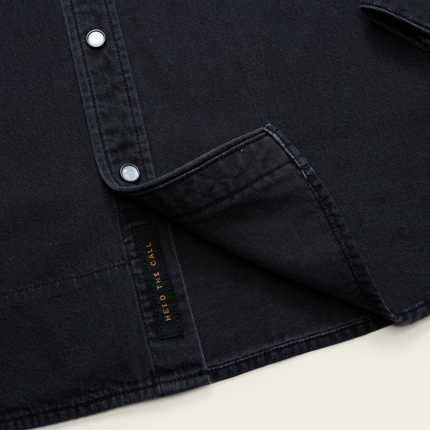 Dust Up Denim Snapshirt - Morrison Black Wash - View 7