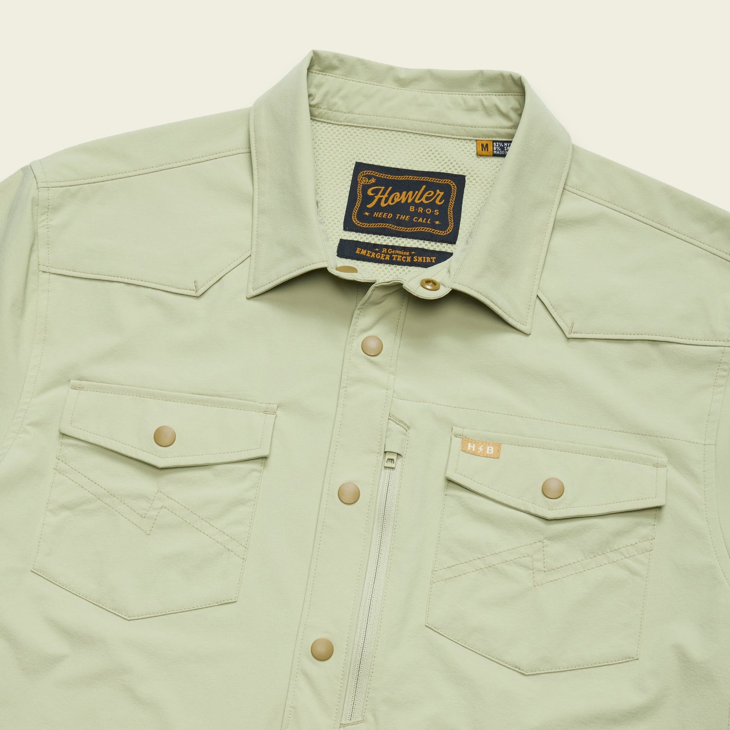 Emerger Tech Longsleeve - Fog Green - View 3