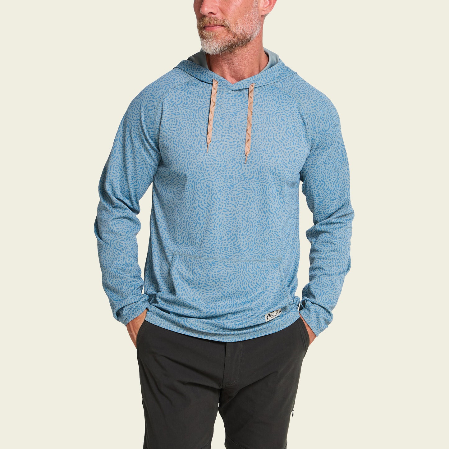 Loggerhead Hoodie - Pond Patterns : Iron Blue - View 4