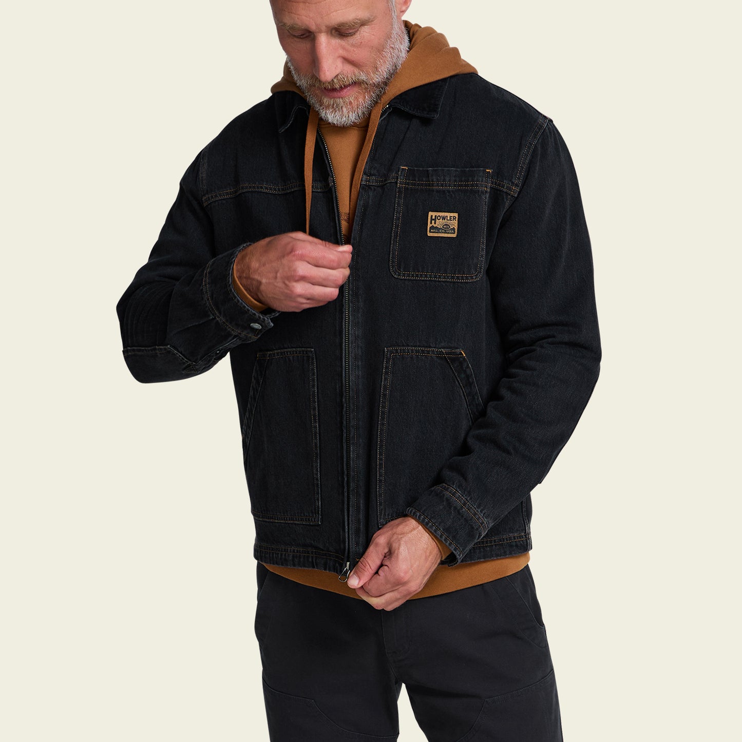 Conveyor Coat - Blacktop Denim - View 4