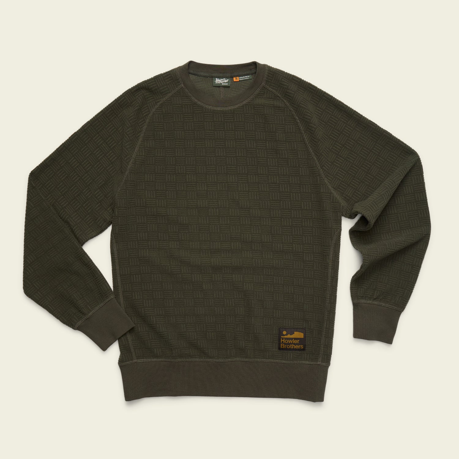 Eleos Fleece Crewneck - Grids : Army