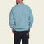 Eleos Fleece Crewneck - Grids : Iron Blue