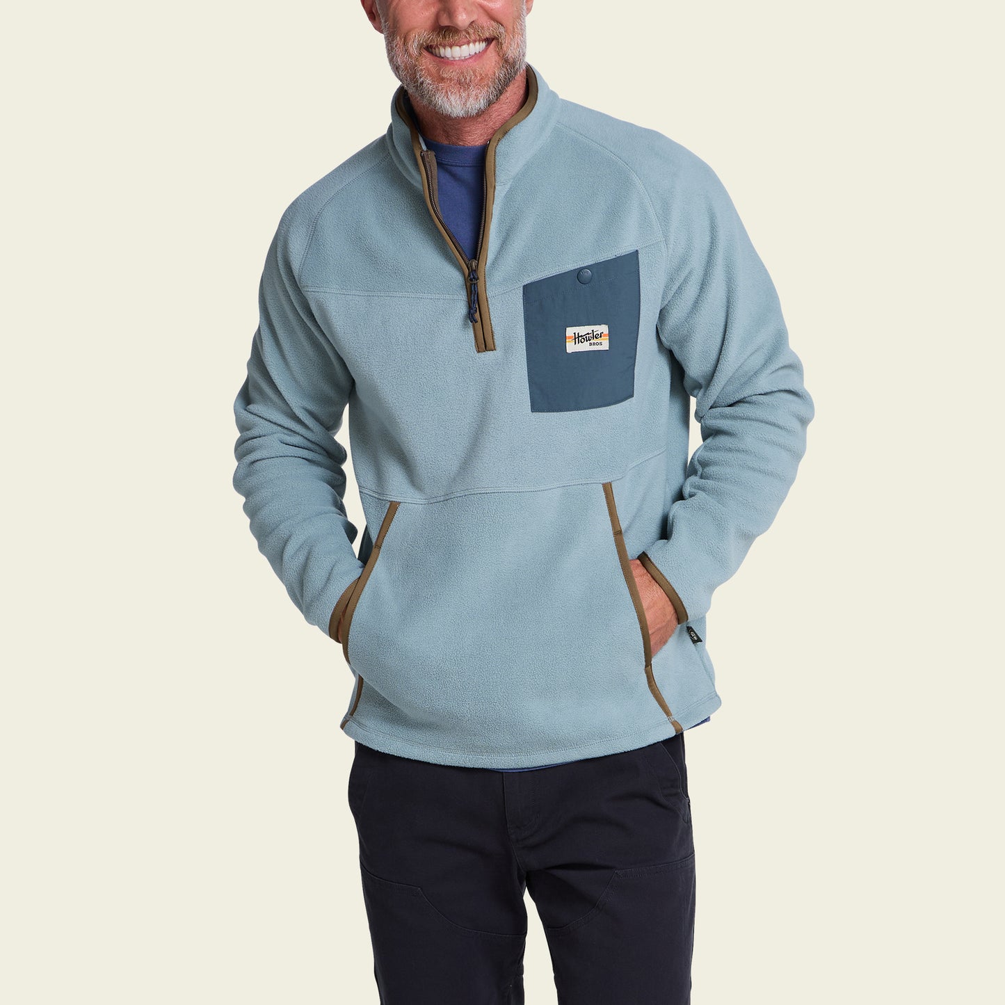 Free Range Fleece Pullover - Iron Blue - View 4