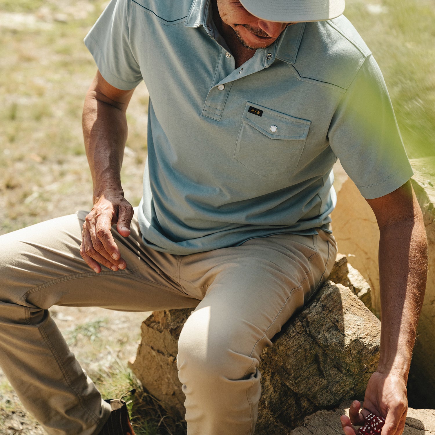 Ranchero Polo - Iron Blue