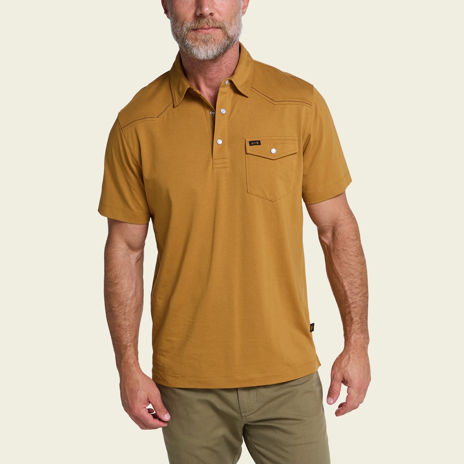 Ranchero Polo - Old Gold - View 4