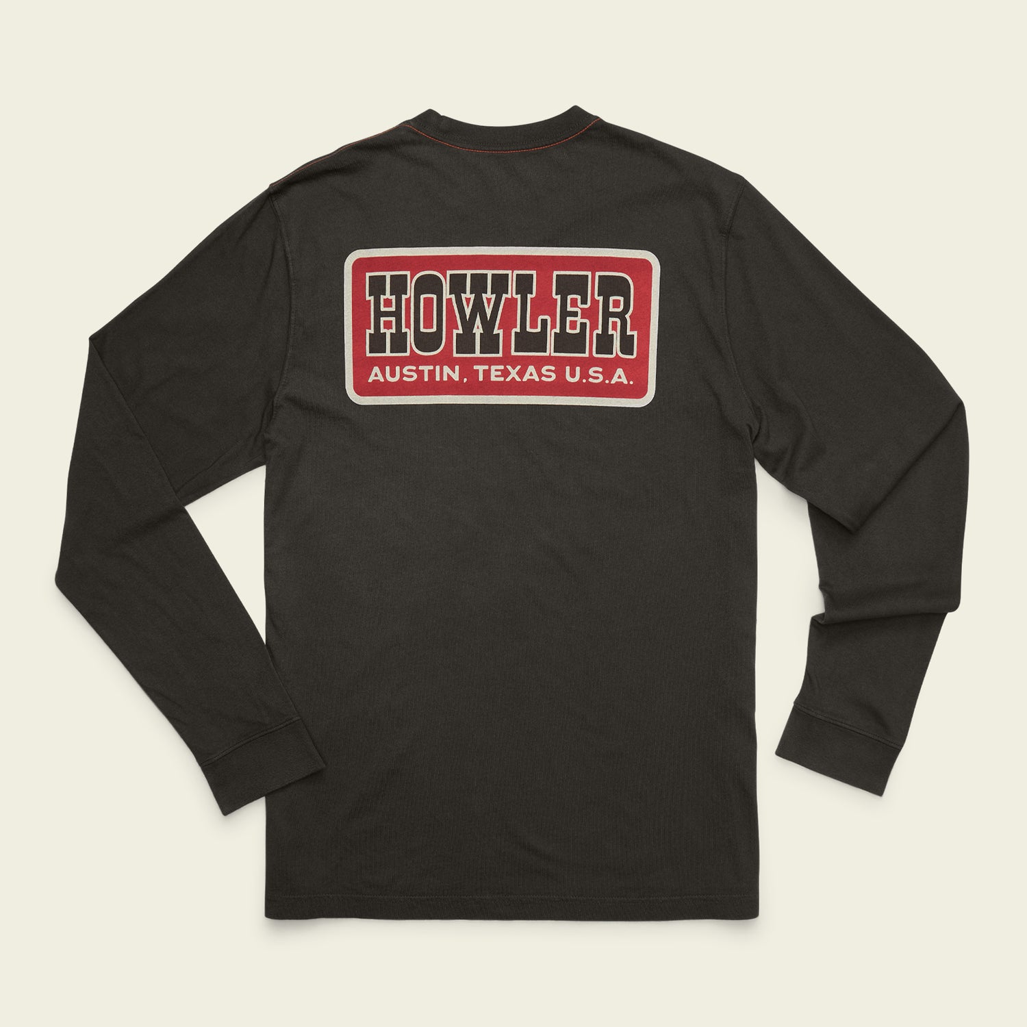 Howler Slab Cotton Longsleeve T-Shirt - Antique Black