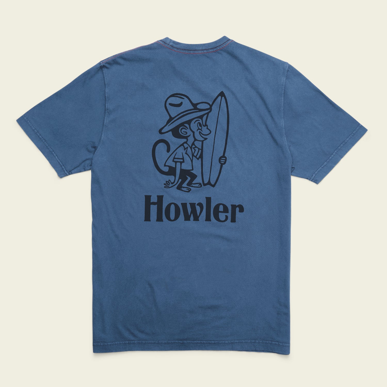 El Monito Surfs Cotton Pocket T-Shirt - Key Largo