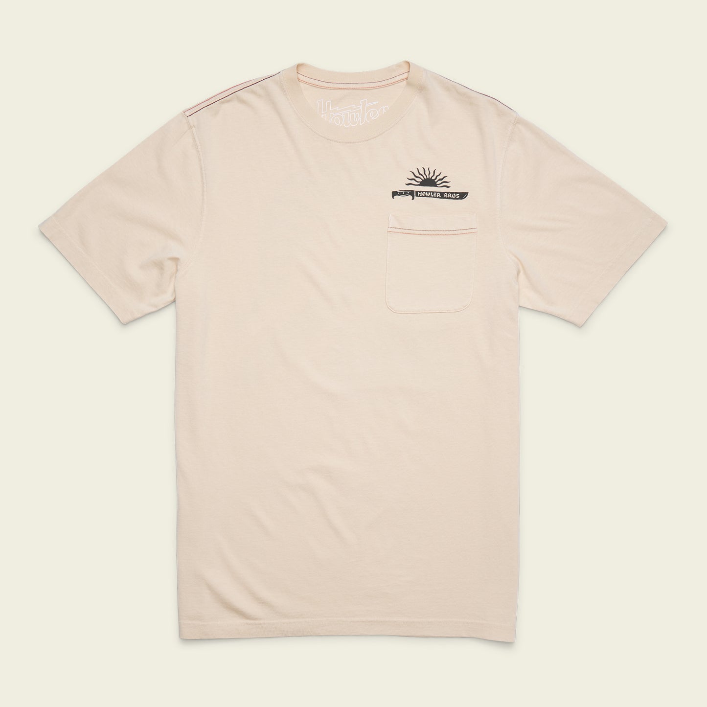 HB Machete Cotton Pocket T-Shirt - Sand - View 3
