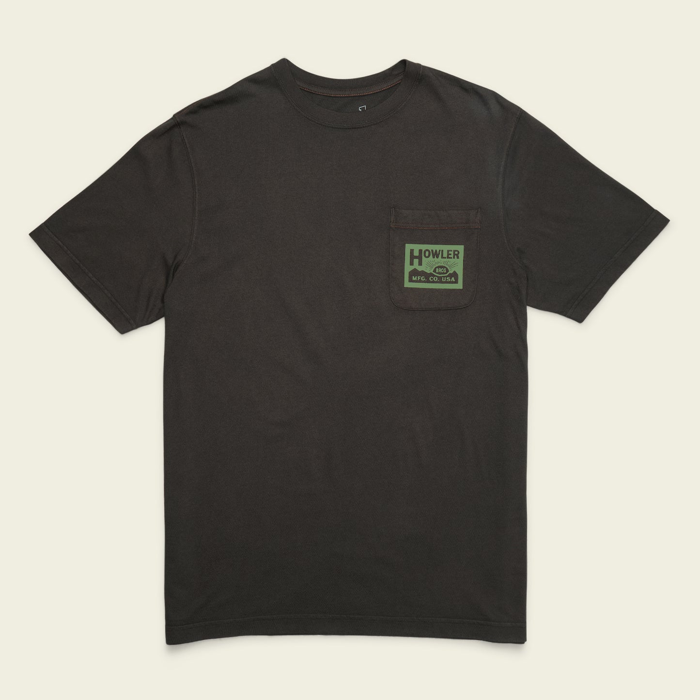HB Mfg. Co. Cotton Pocket T-Shirt - Antique Black - View 3