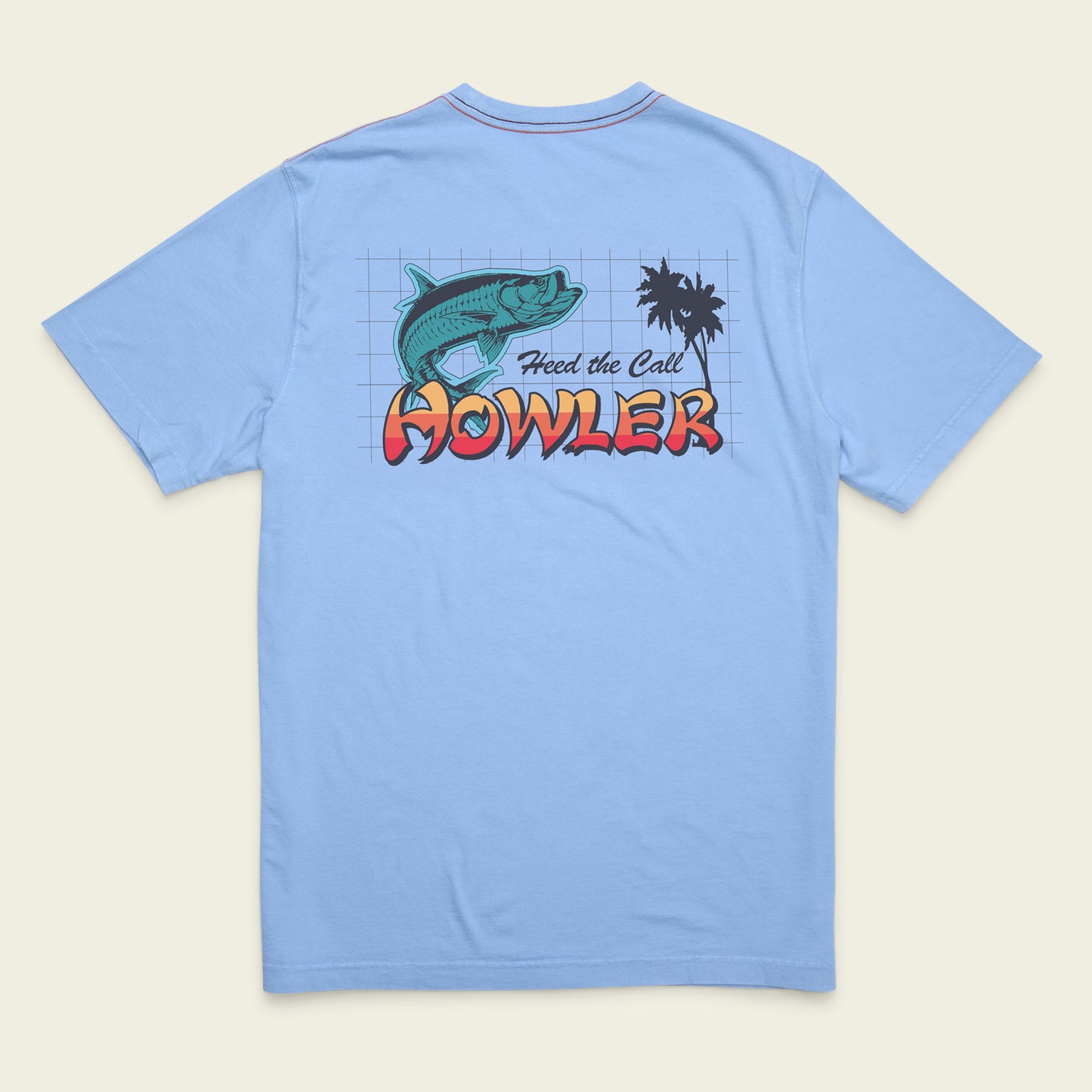 Tarpon Grid Cotton Pocket T-Shirt - View 1