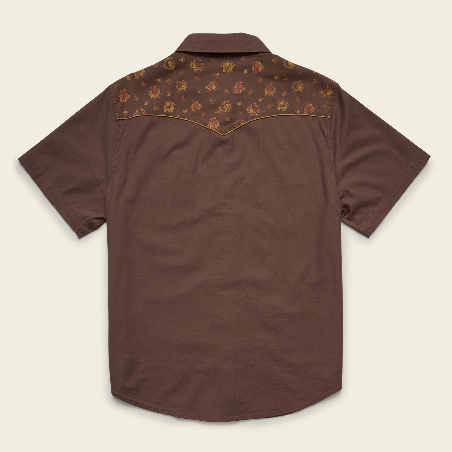 H-Man Western Wear Broncbuster Snapshirt - Bouquets : Morel - View 8