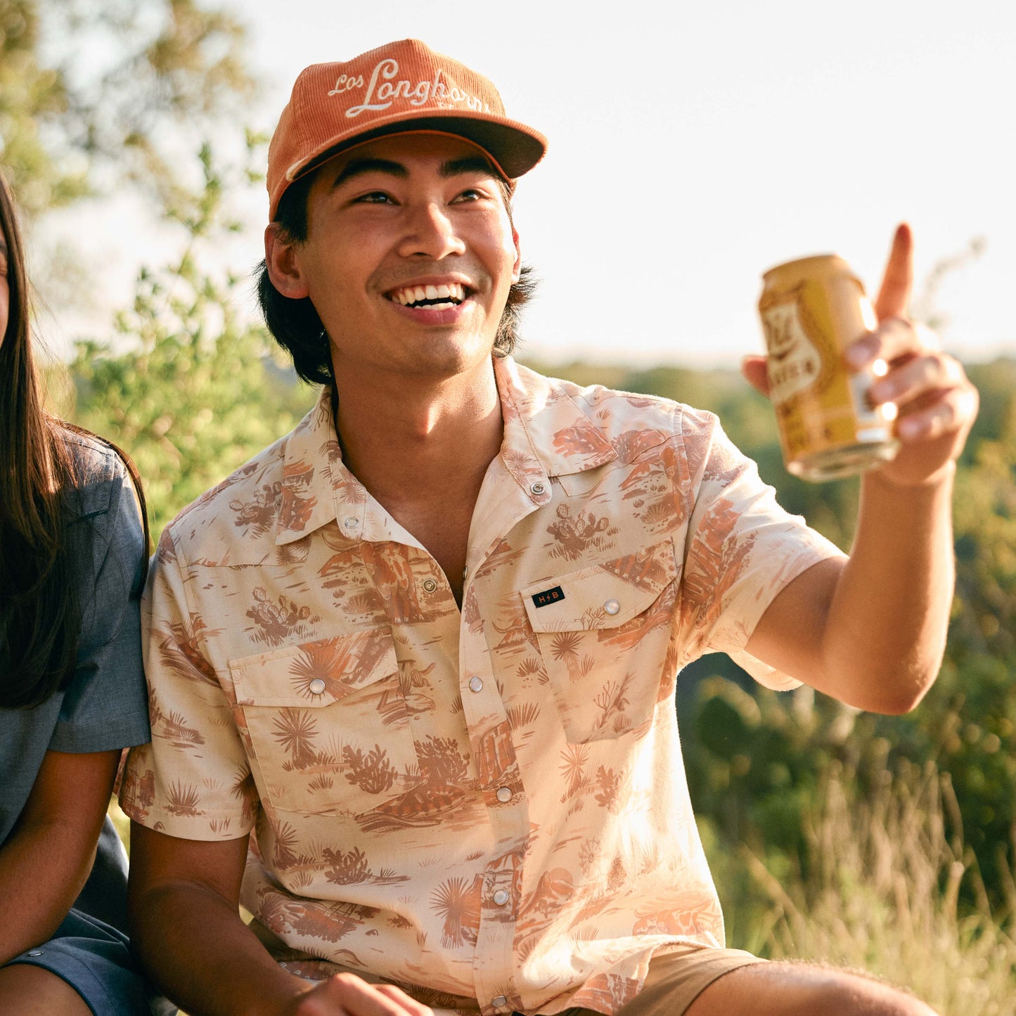 Texas Longhorns H Bar B Snapshirt - Longhorn Country : Tejas Tan - View 2
