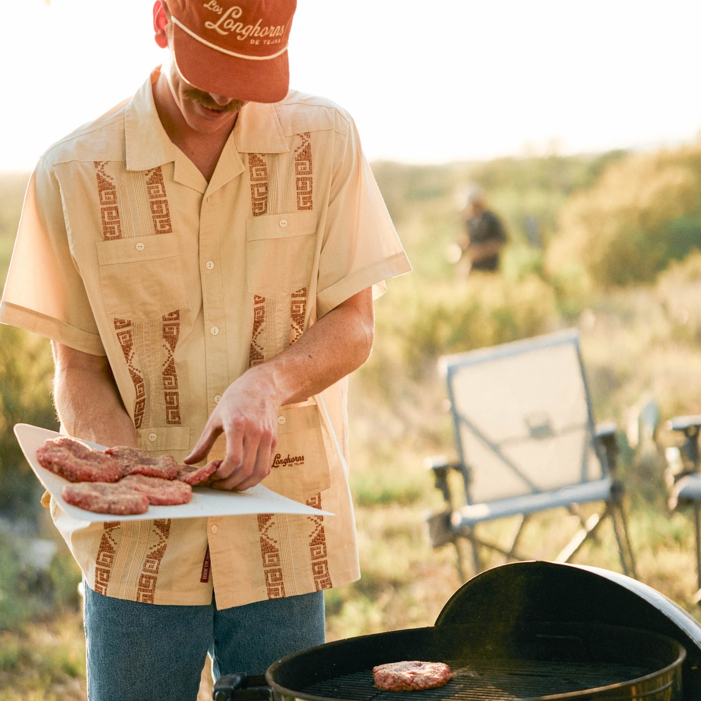 Texas Longhorns Guayabera Shirt - Tejas Tan - View 10