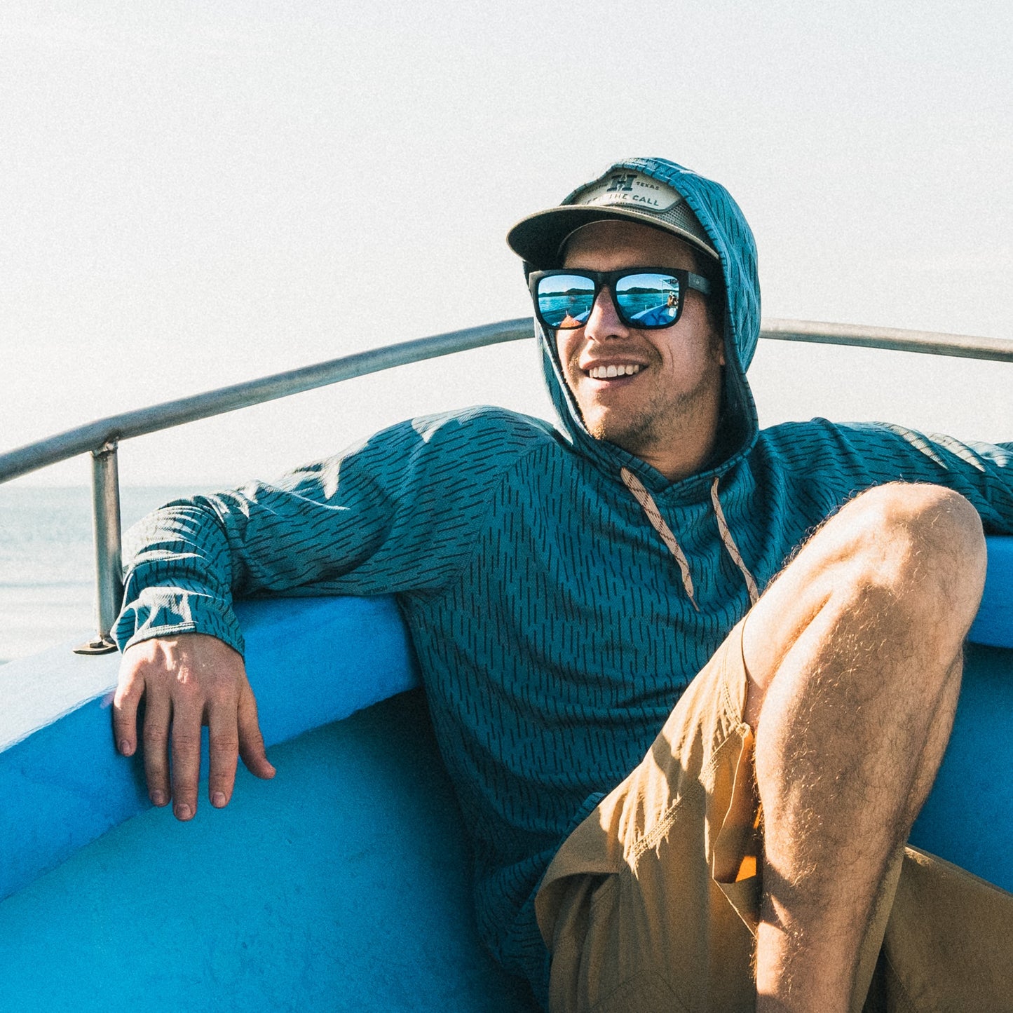 Loggerhead Hoodie - Deluge Camo : Pacific Blue - View 2