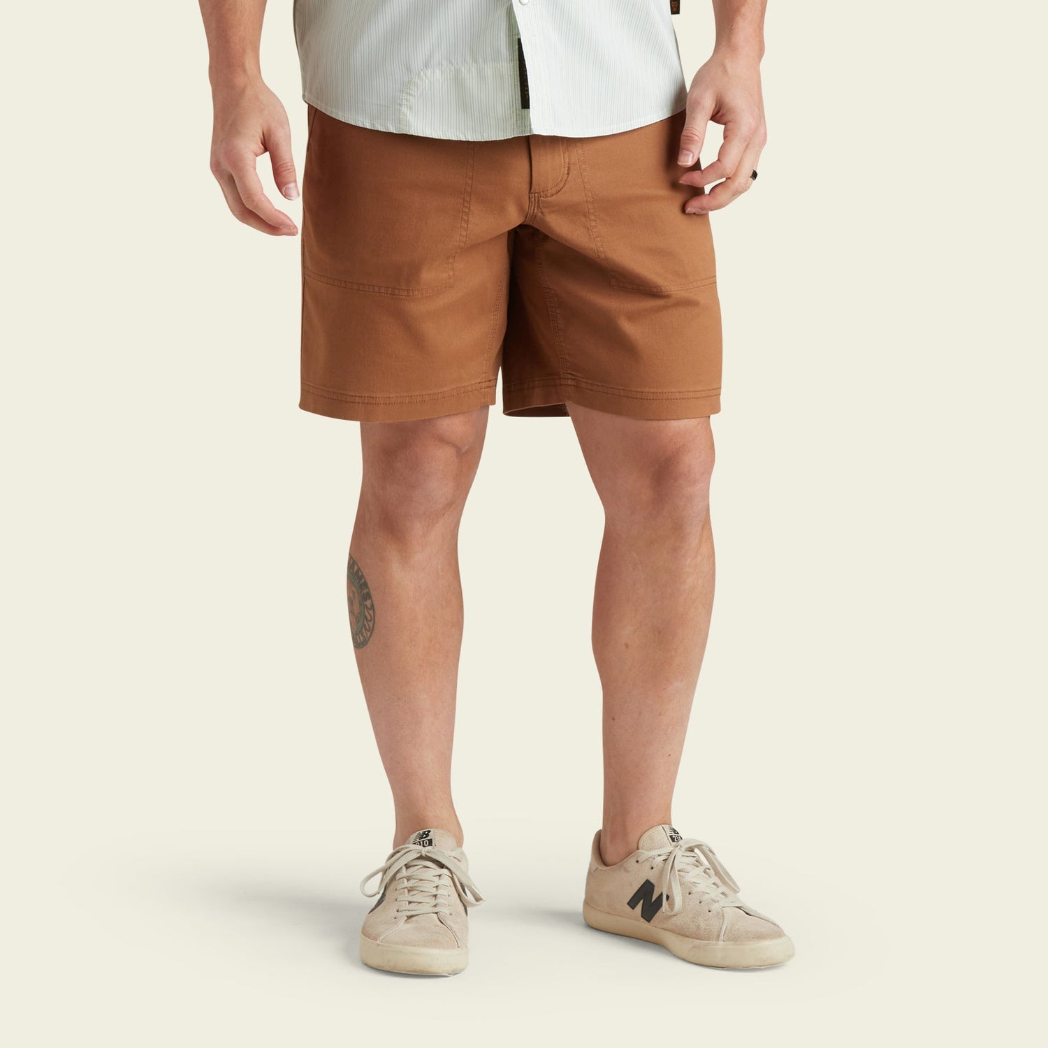Clarksville Walk Shorts 8" - Duck Brown - View 3