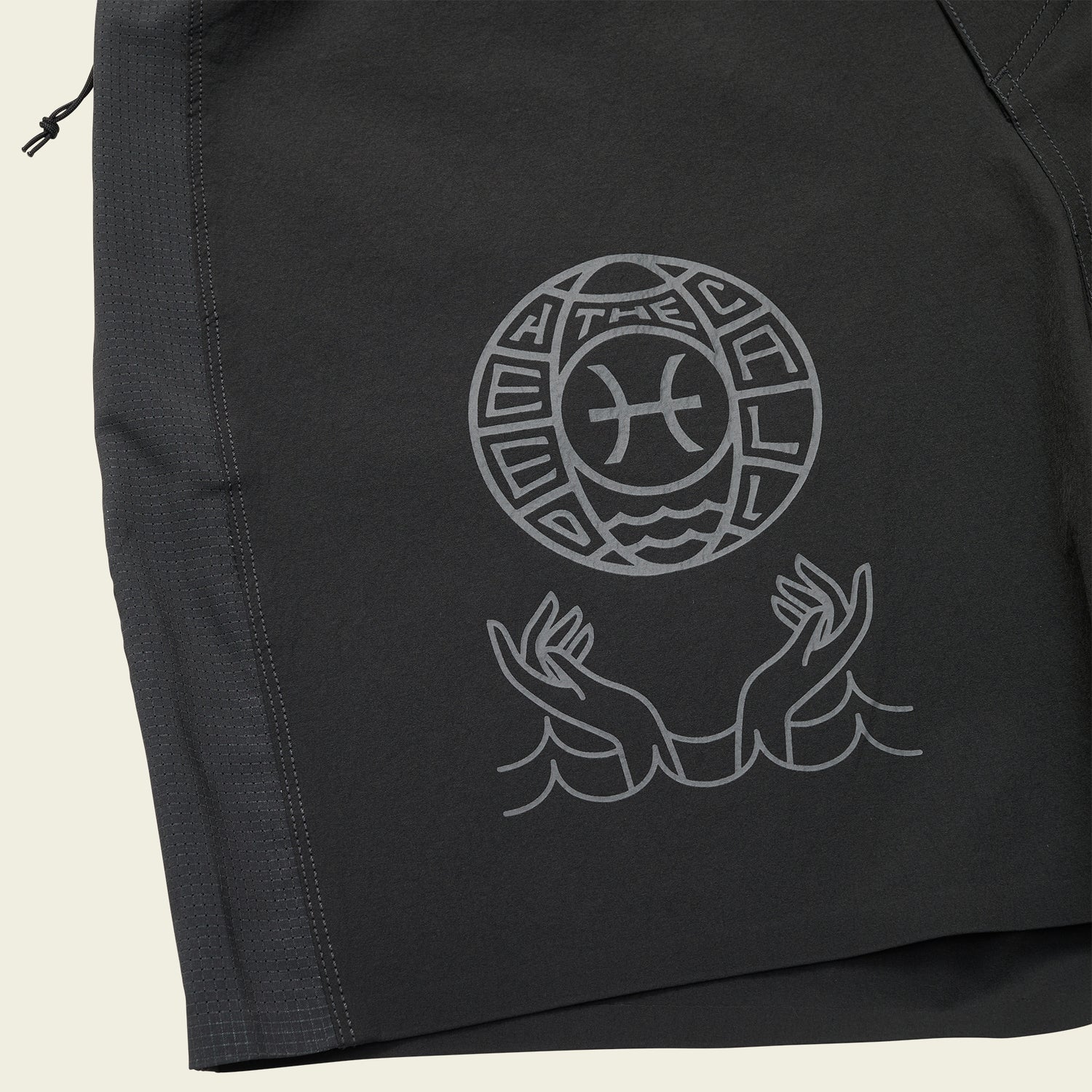 Del Este Performance Boardshorts 17" - Fortune Teller : Antique Black - View 4