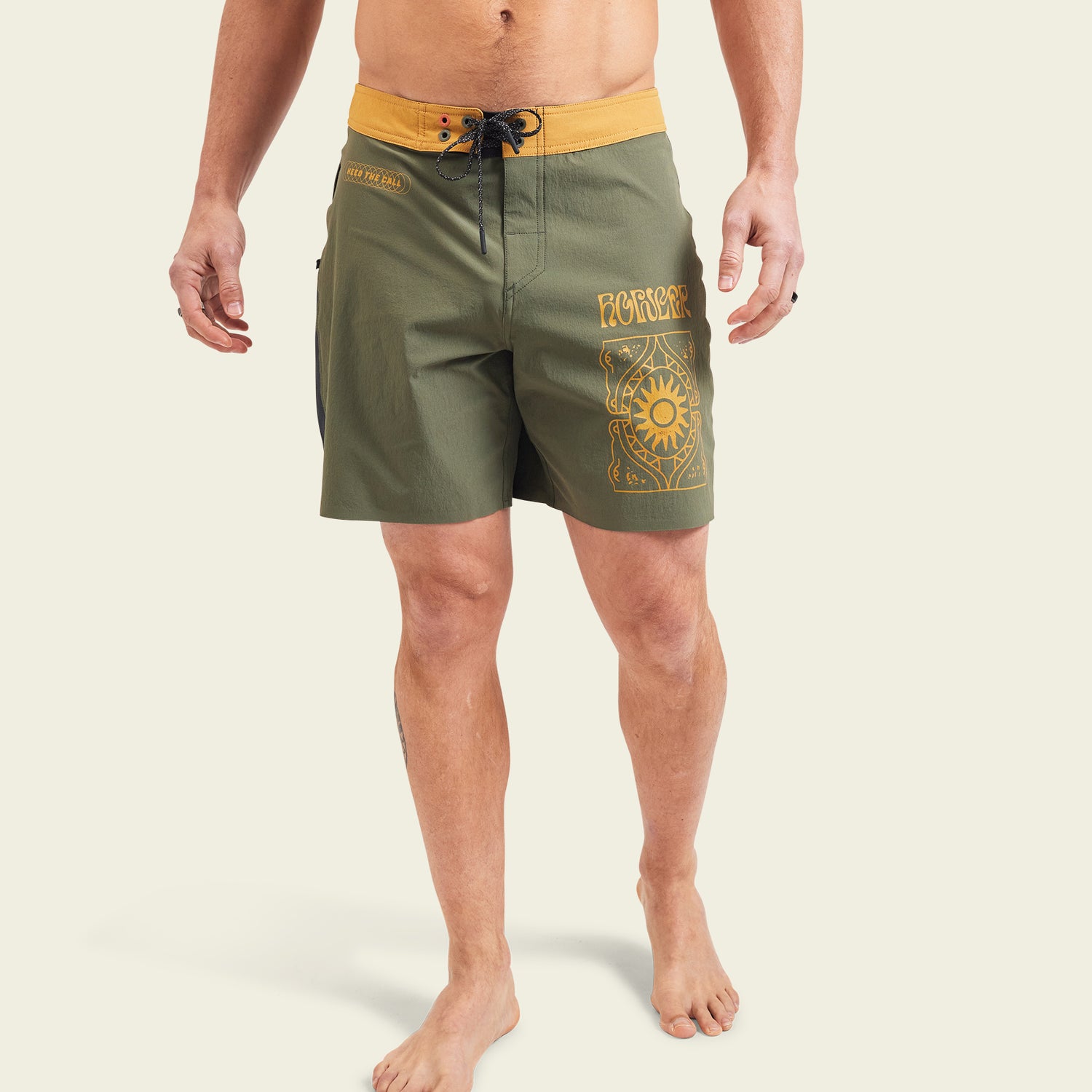 Del Este Performance Boardshorts 17" - Sun Drinker : Algae - View 4