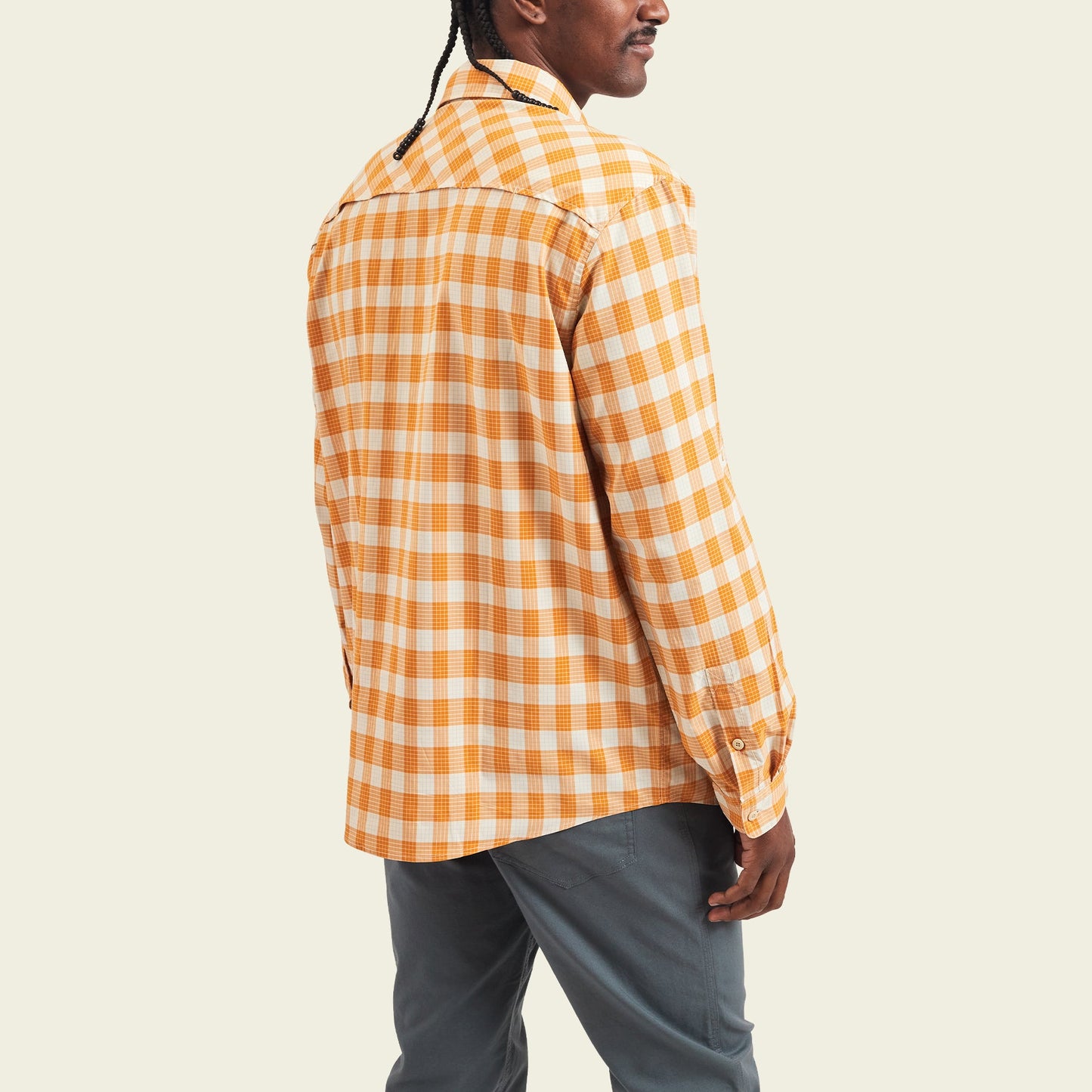 Matagorda Longsleeve Shirt - Landon Plaid : Pumpkin - View 5
