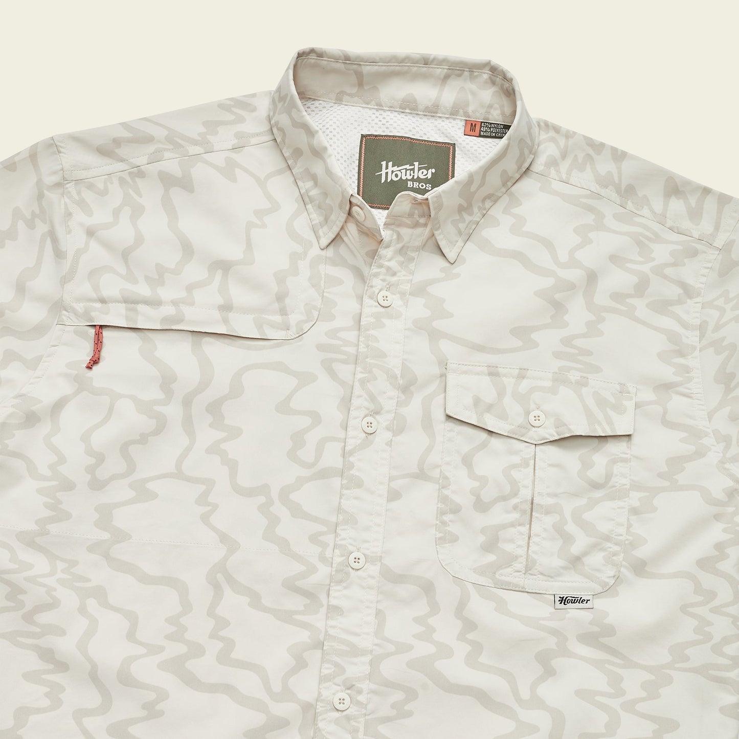 Matagorda Longsleeve Shirt - Ocean Motion : Off White - View 6