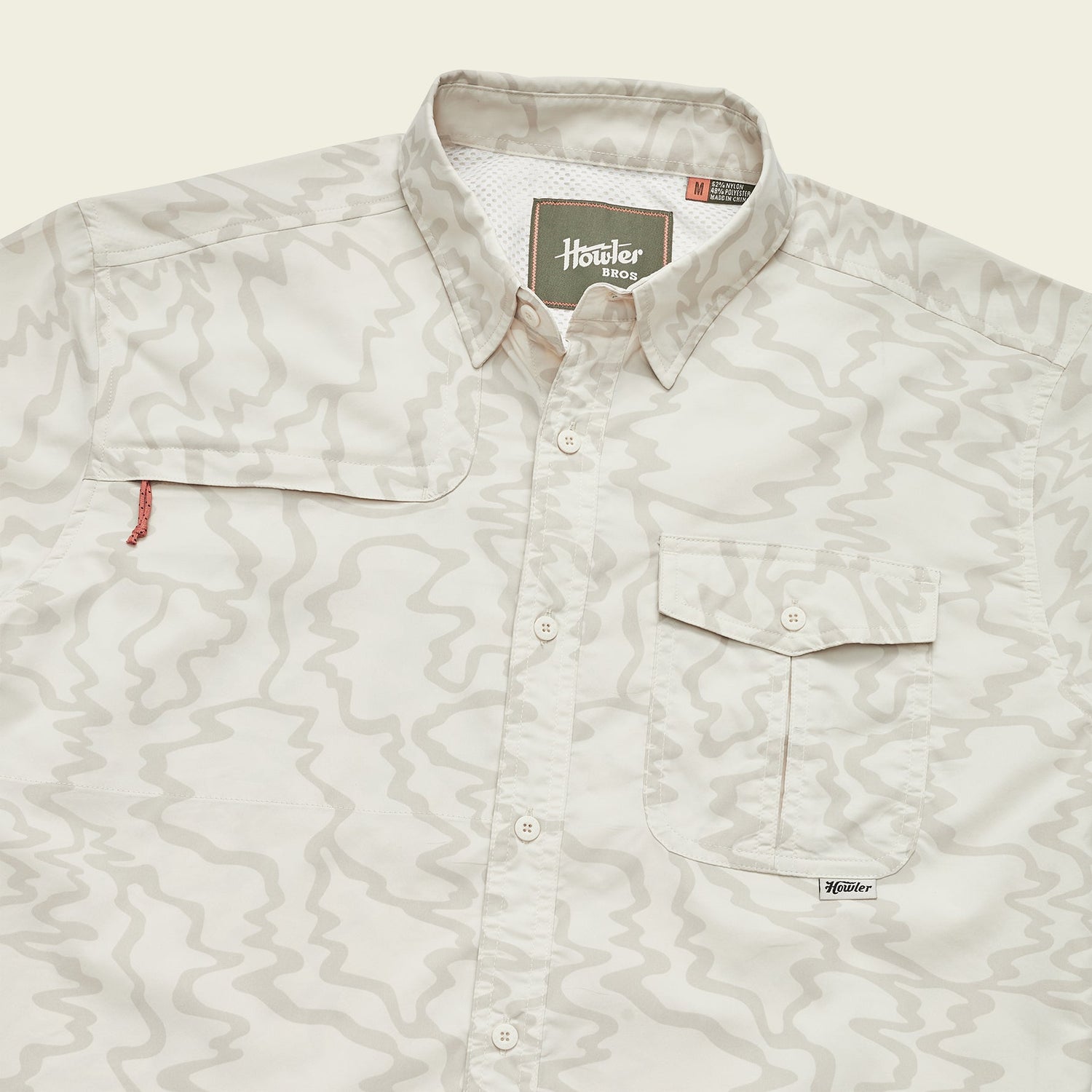Matagorda Longsleeve Shirt - Ocean Motion : Off White - View 6
