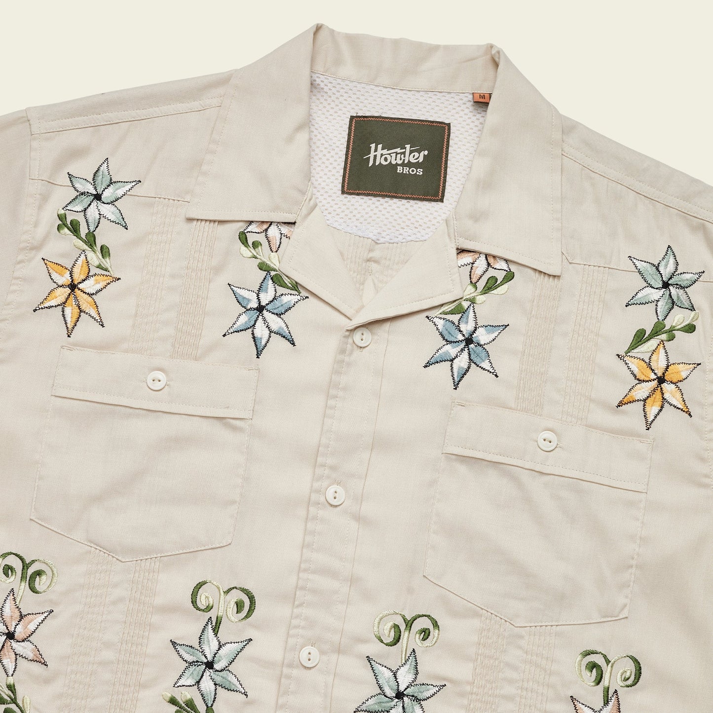 Guayabera Shirt - Fiesta Flowers : Riverbed Oxford - View 6