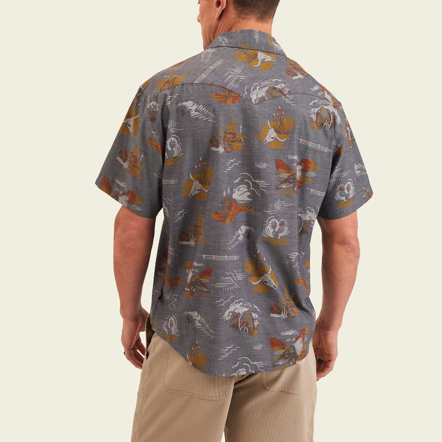 H Bar B Snapshirt - Caracara Country : Charcoal Oxford - View 4
