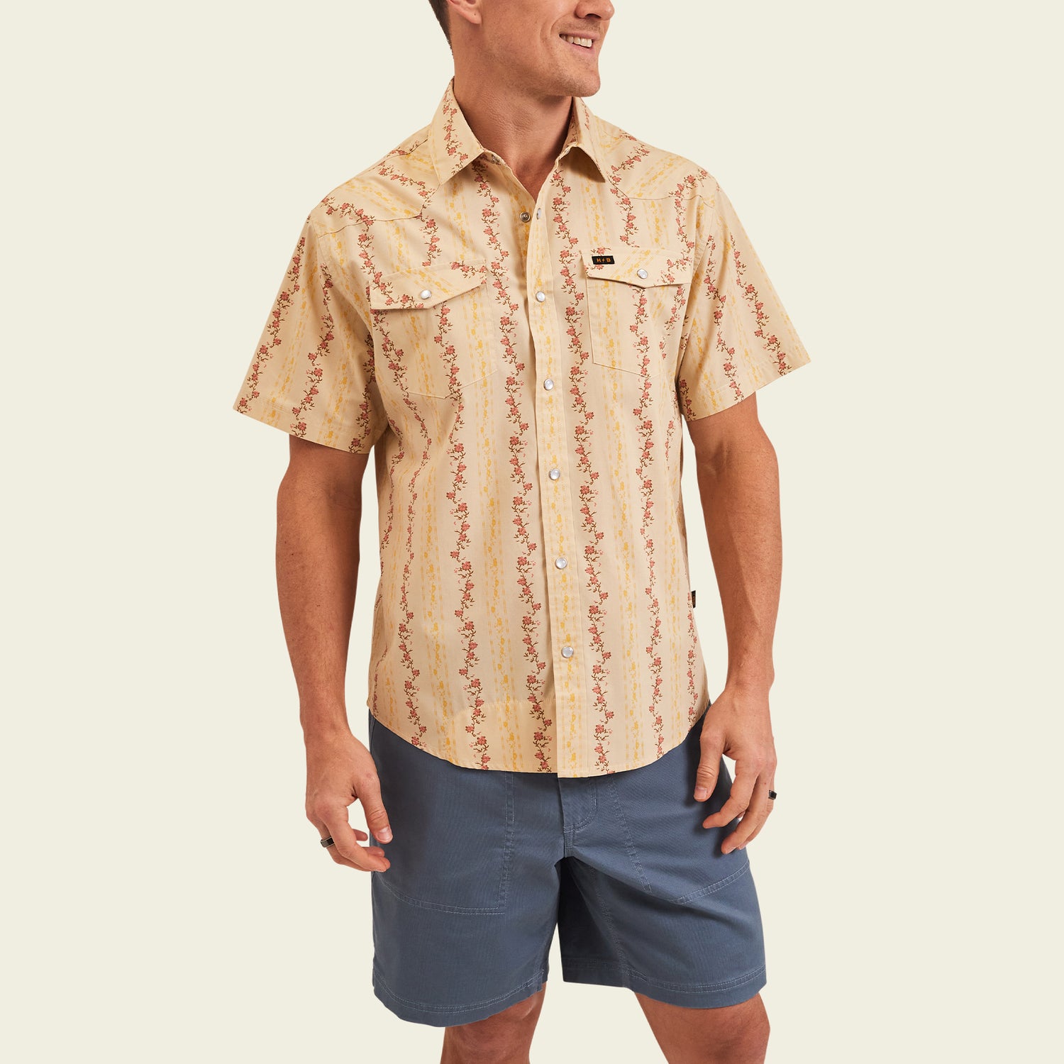 H Bar B Snapshirt - Hibiscus RIbbons - View 2