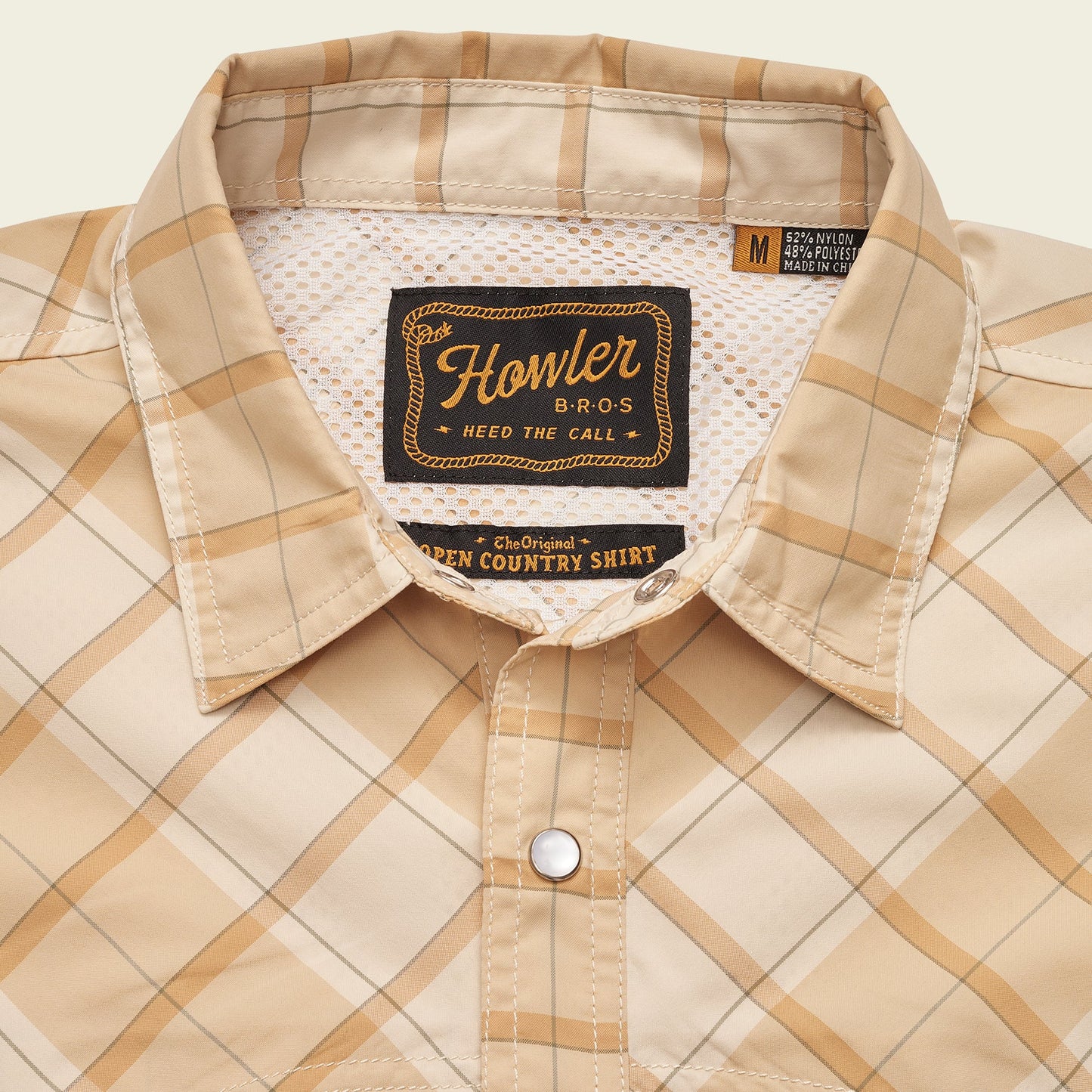 Open Country Tech Shirt - Braden Plaid : Brown Rice - View 6