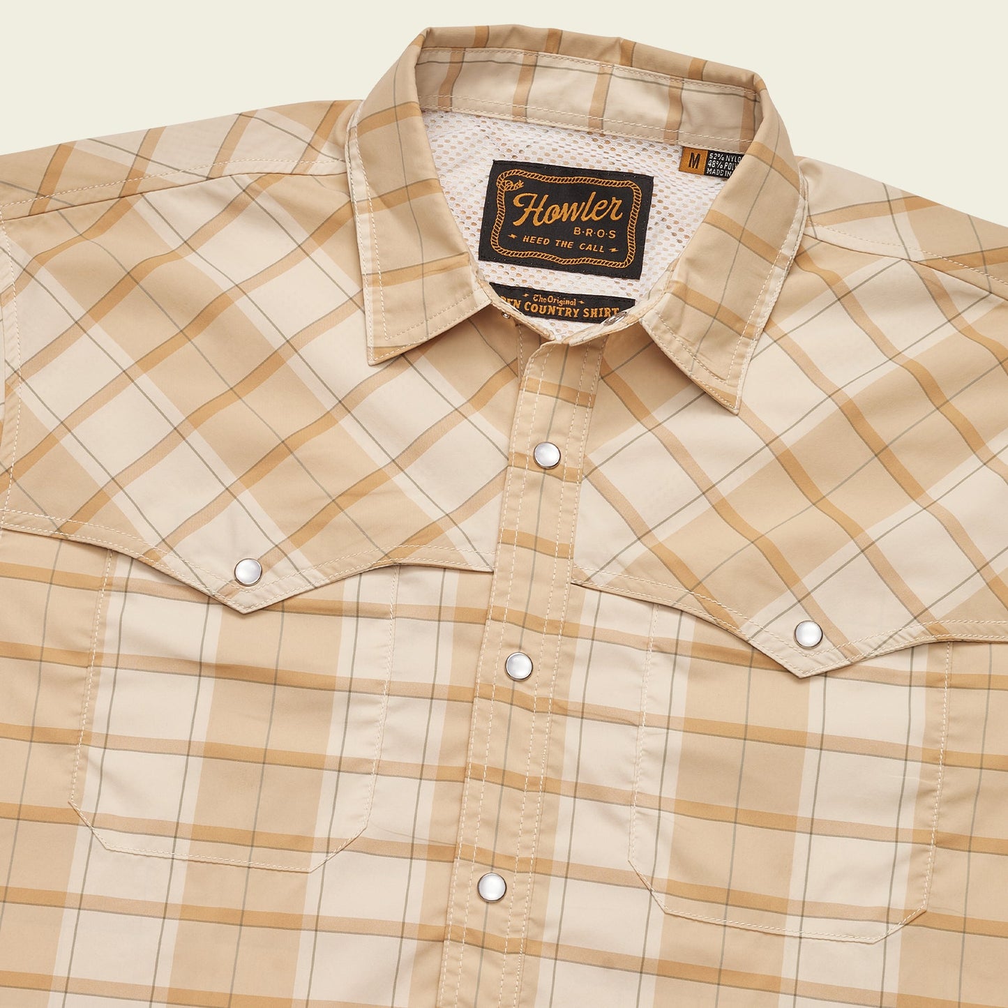 Open Country Tech Shirt - Braden Plaid : Brown Rice - View 7